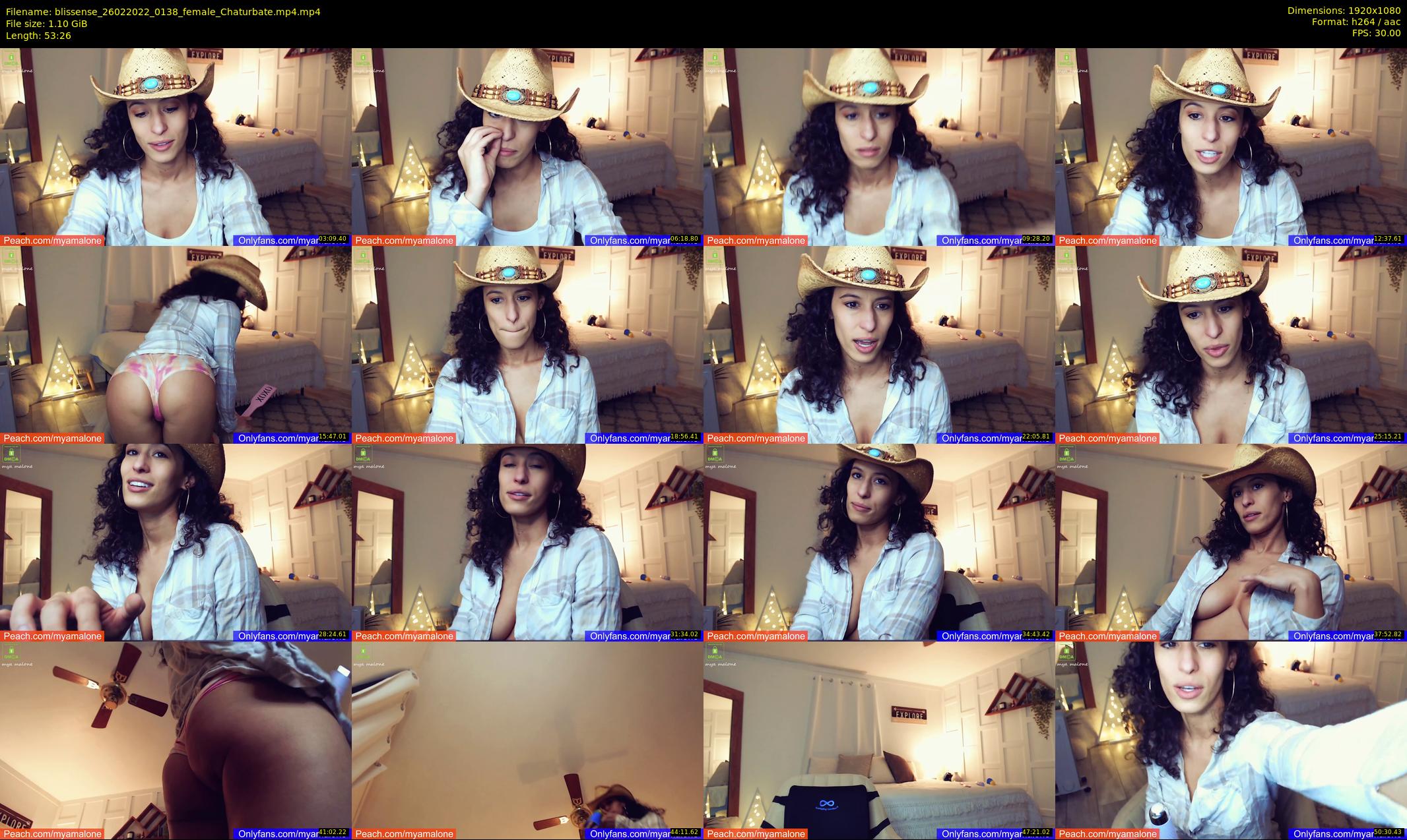 blissense — 54 minute Chaturbate female cam show recording, 1080p, Feb 26, 2022