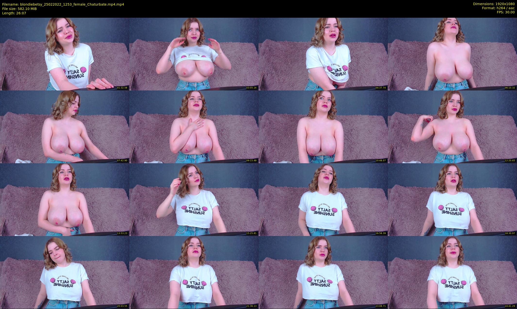 blondiebetsy — 27 minute Chaturbate female cam show recording, 1080p, Feb 25, 2022