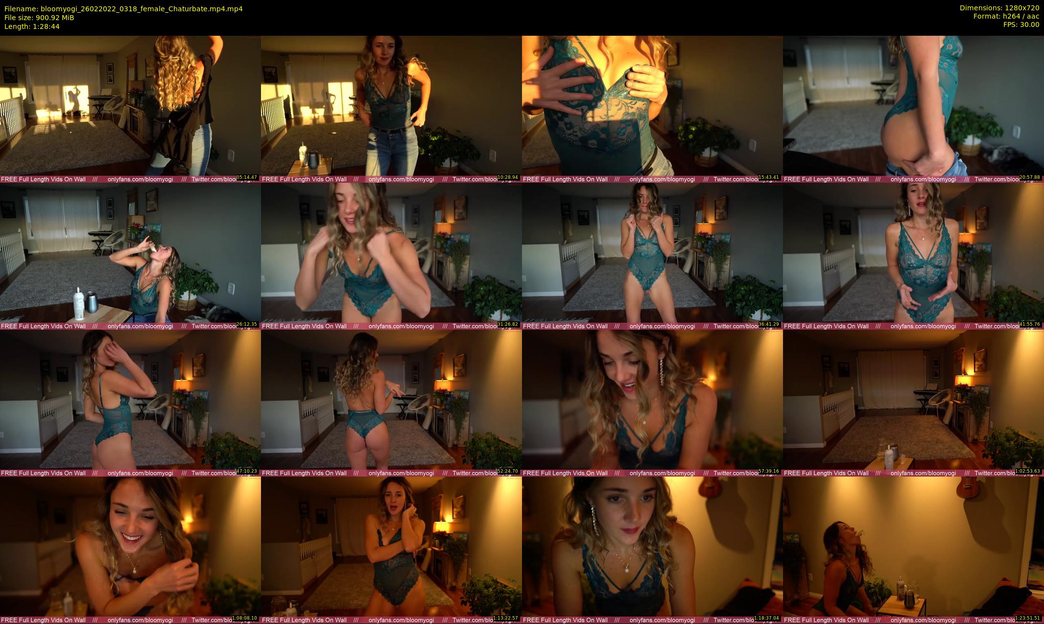 bloomyogi — 89 minute Chaturbate female cam show recording, 720p, Feb 26, 2022