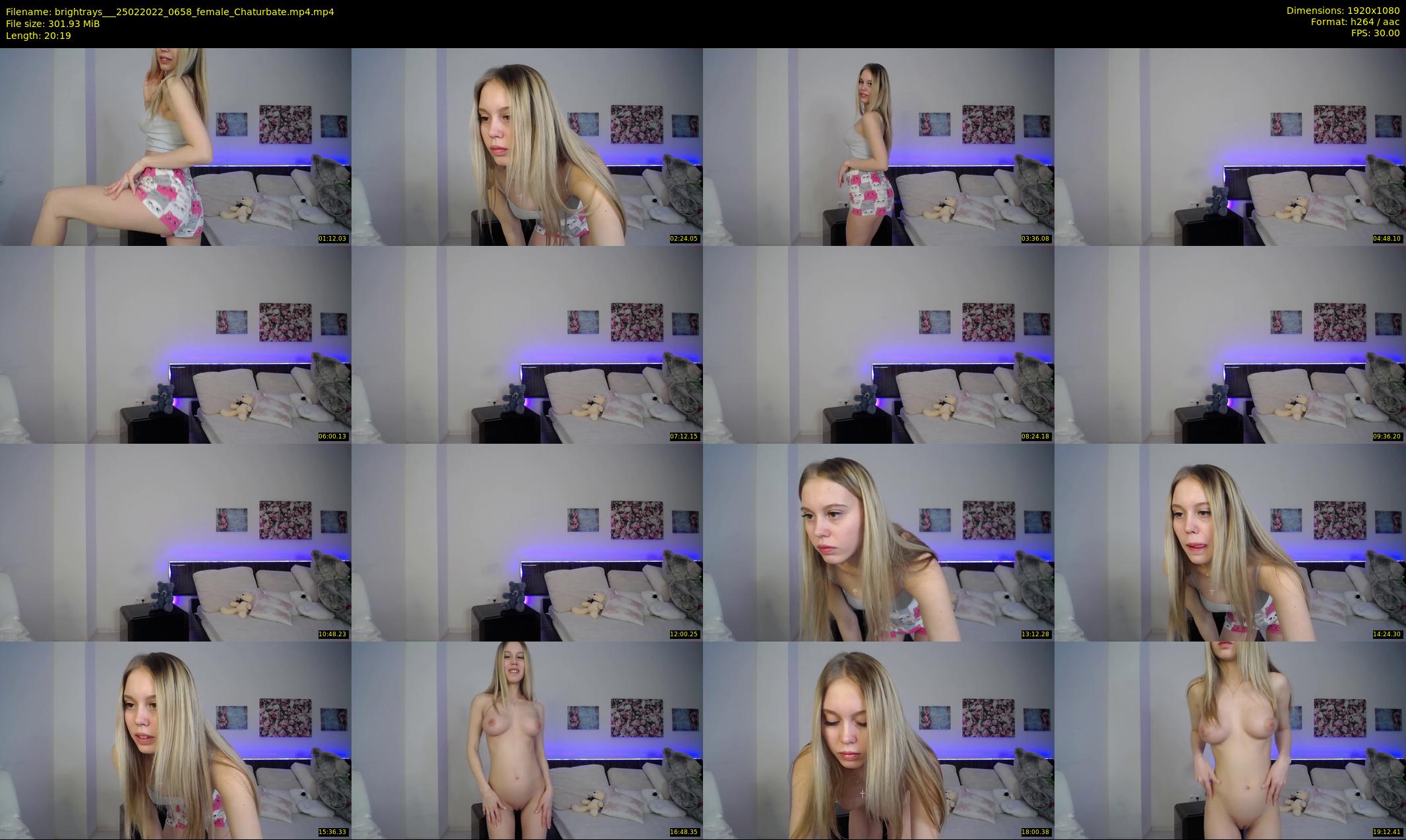 brightrays__ — 21 minute Chaturbate female cam show recording, 1080p, Feb 25, 2022