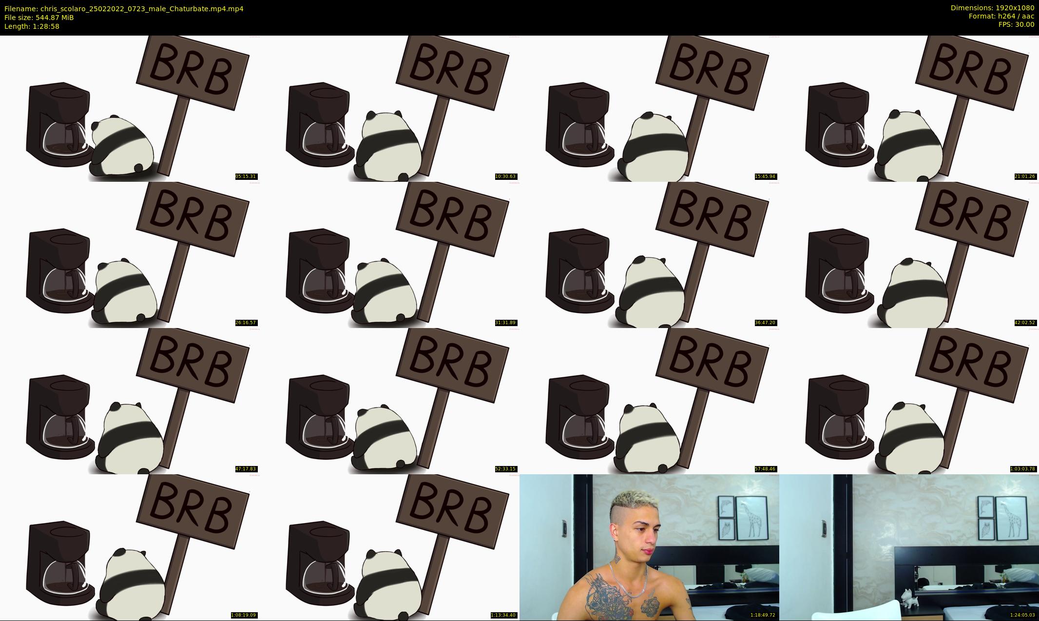 chris_scolaro — 89 minute Chaturbate male cam show recording, 1080p, Feb 25, 2022