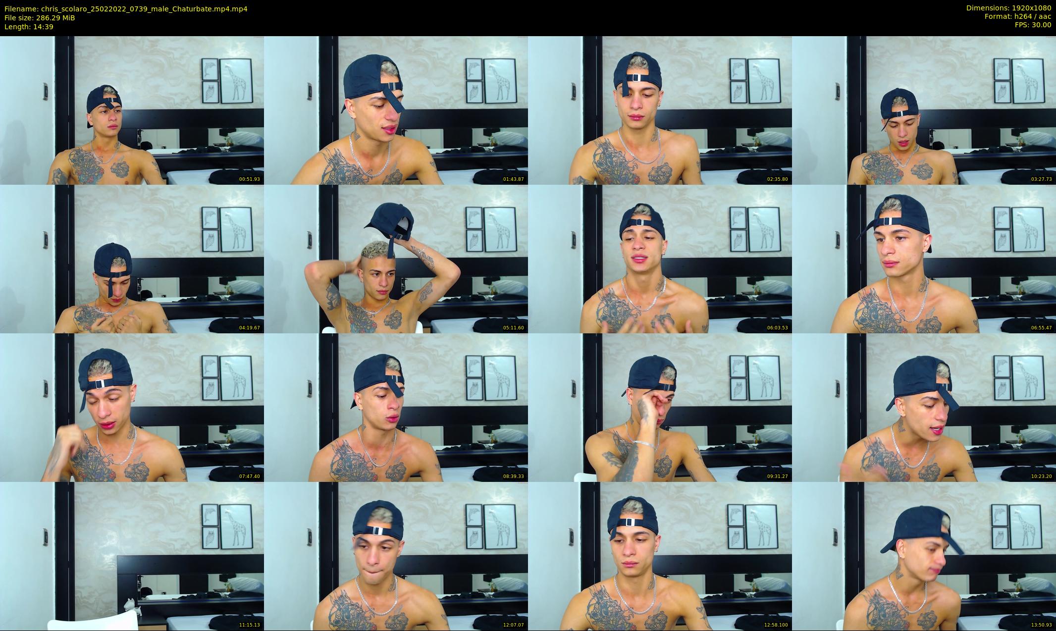 chris_scolaro — 15 minute Chaturbate male cam show recording, 1080p, Feb 25, 2022