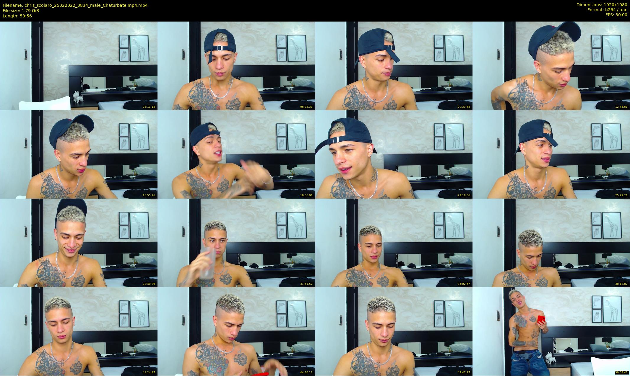 chris_scolaro — 54 minute Chaturbate male cam show recording, 1080p, Feb 25, 2022