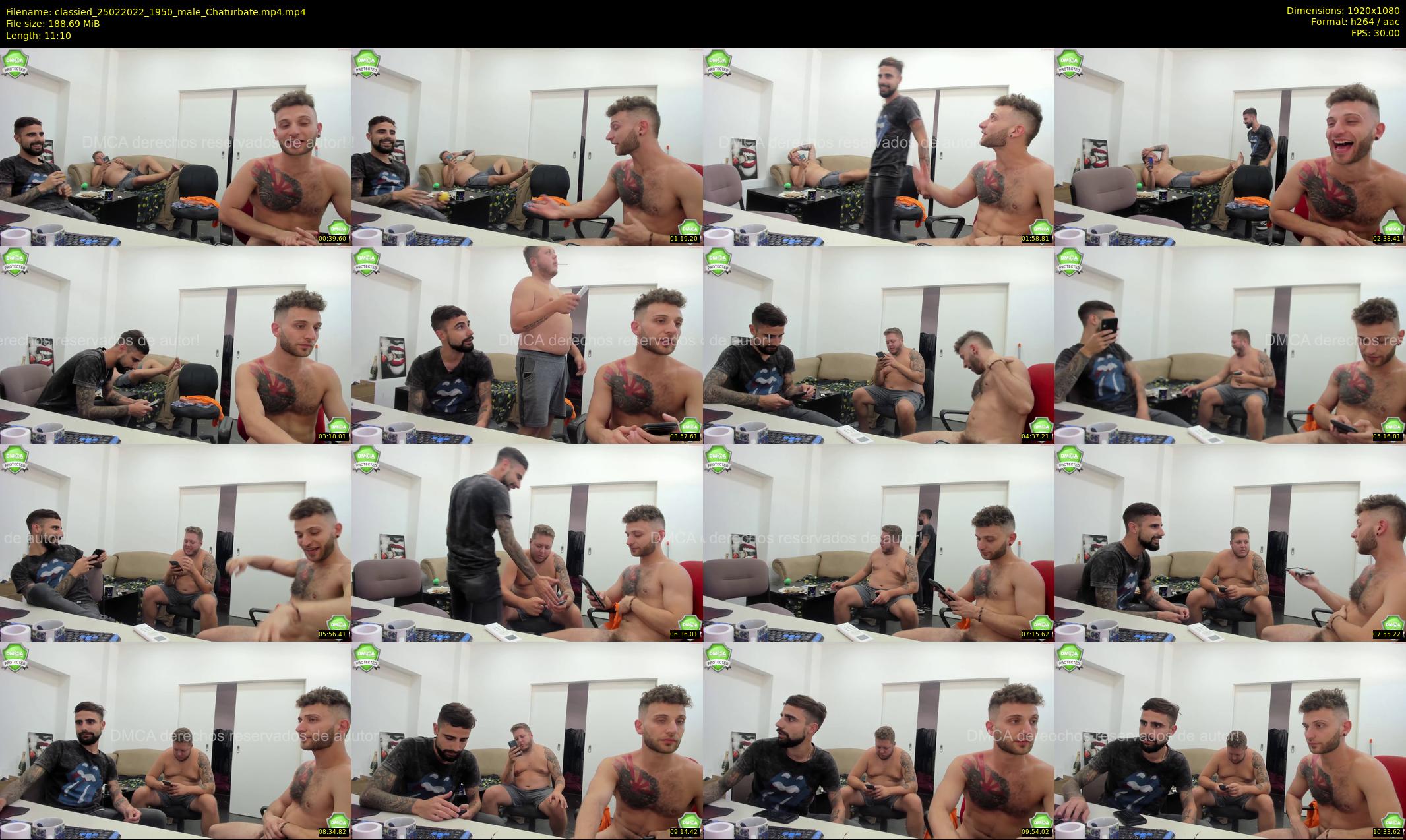 classied — 12 minute Chaturbate male cam show recording, 1080p, Feb 25, 2022