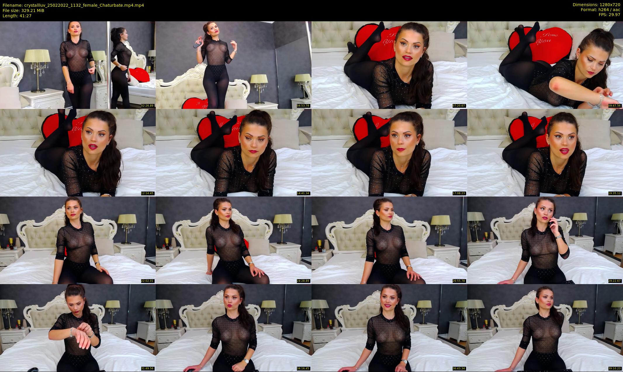 crystallluv — 42 minute Chaturbate female cam show recording, 720p, Feb 25, 2022
