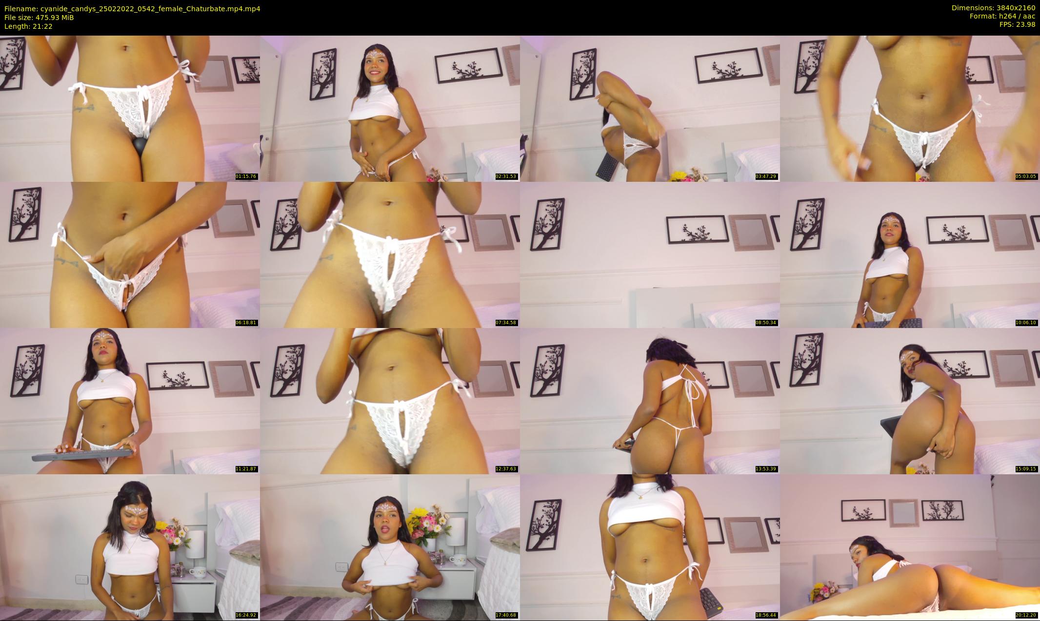 cyanide_candys — 22 minute Chaturbate female cam show recording, 4K, Feb 25, 2022