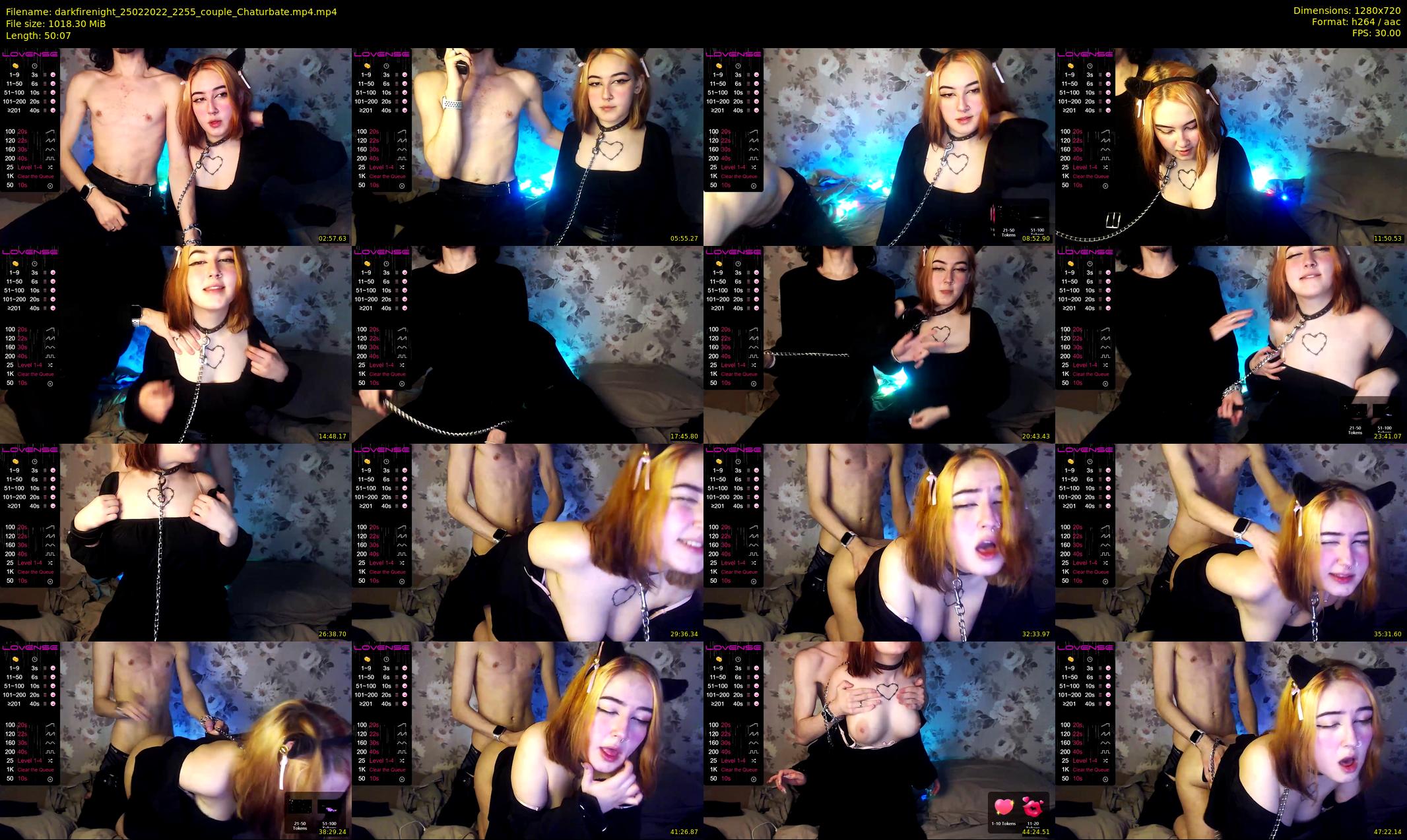 darkfirenight — 51 minute Chaturbate couple cam show recording, 720p, Feb 25, 2022