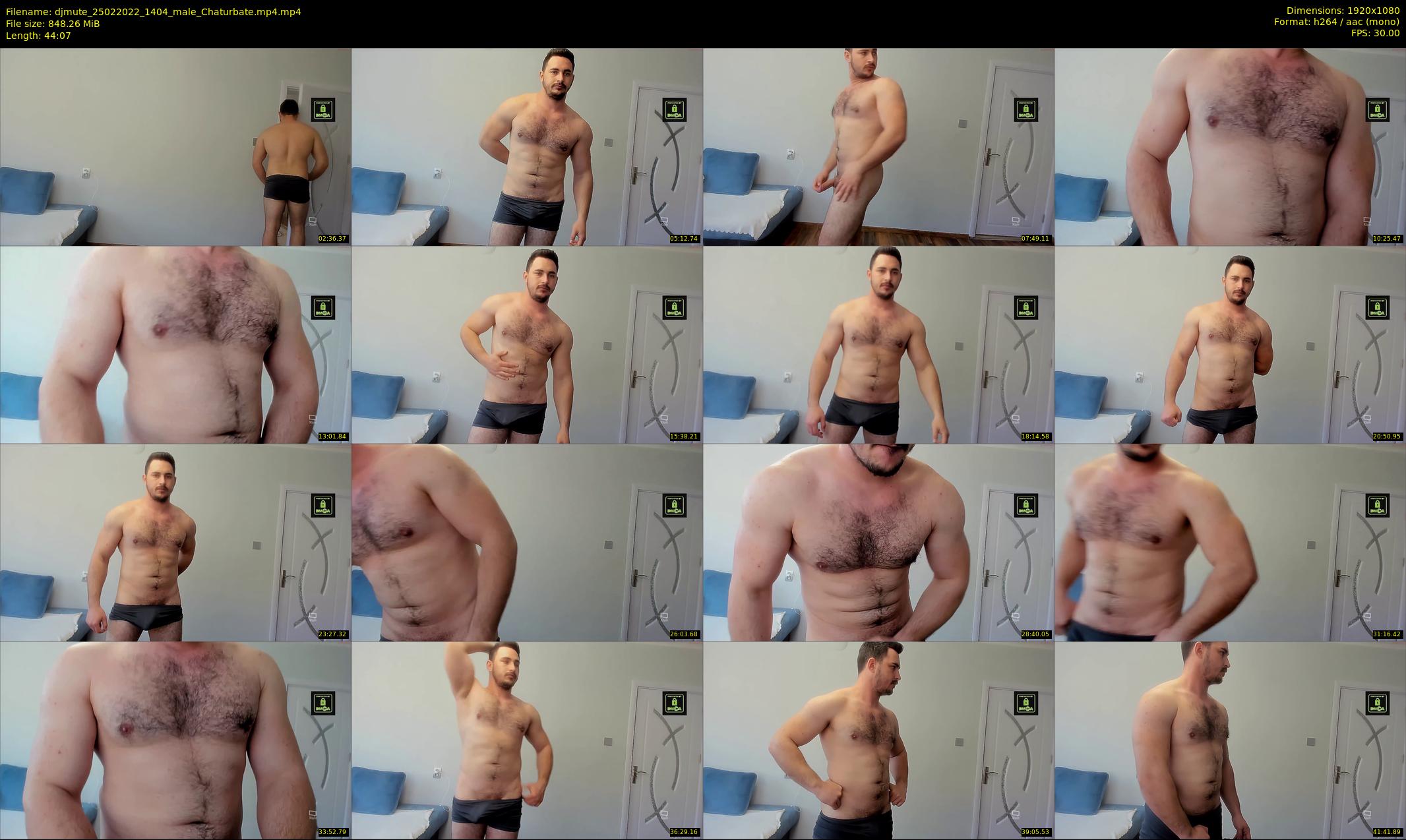 djmute — 45 minute Chaturbate male cam show recording, 1080p, Feb 25, 2022