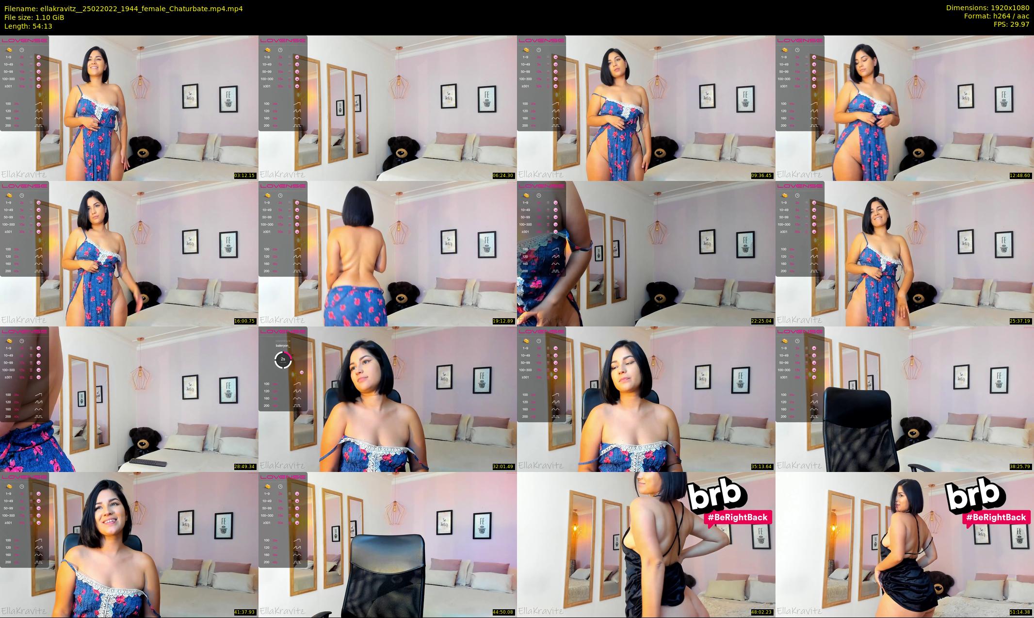ellakravitz_ — 55 minute Chaturbate female cam show recording, 1080p, Feb 25, 2022