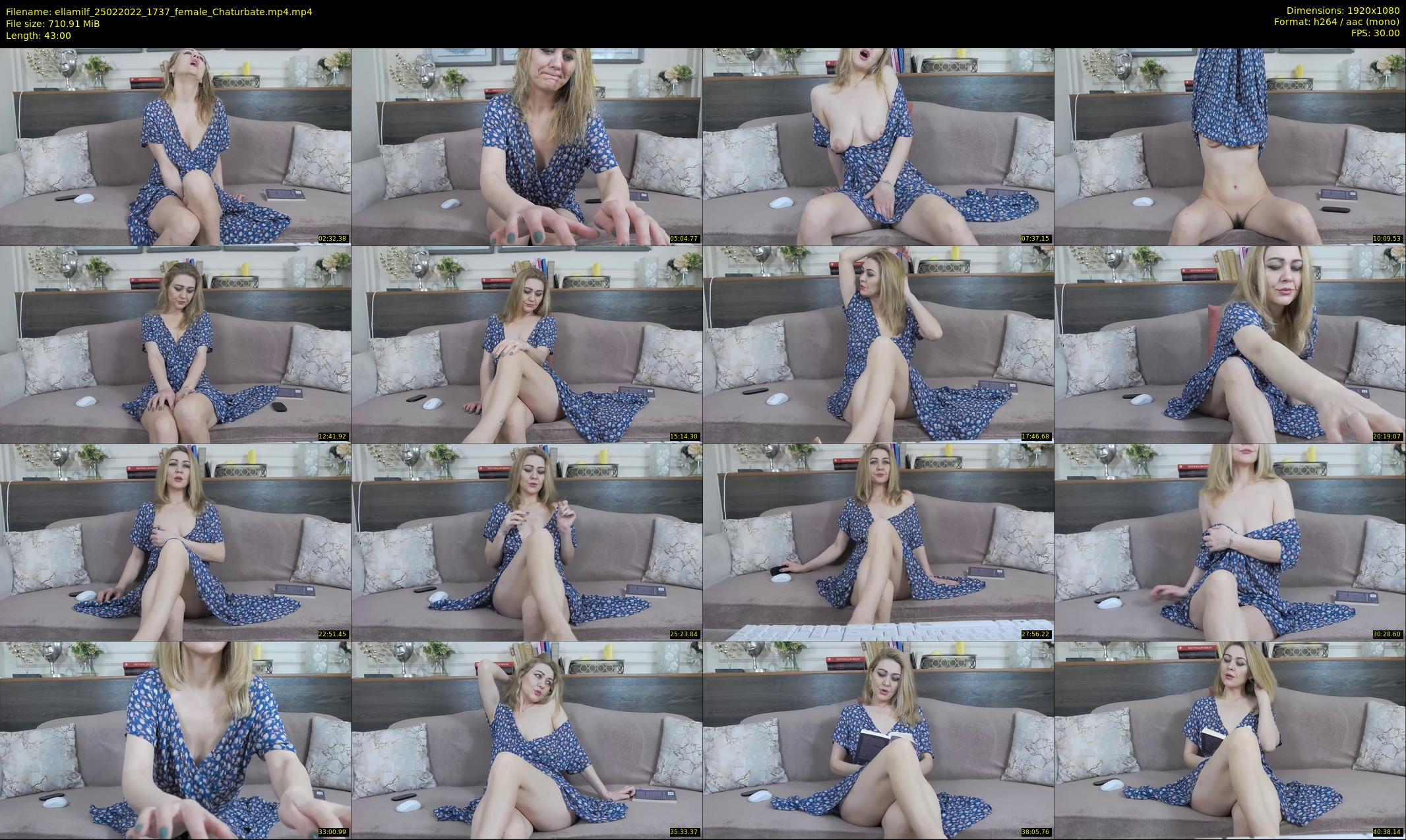 ellamilf — 43 minute Chaturbate female cam show recording, 1080p, Feb 25, 2022