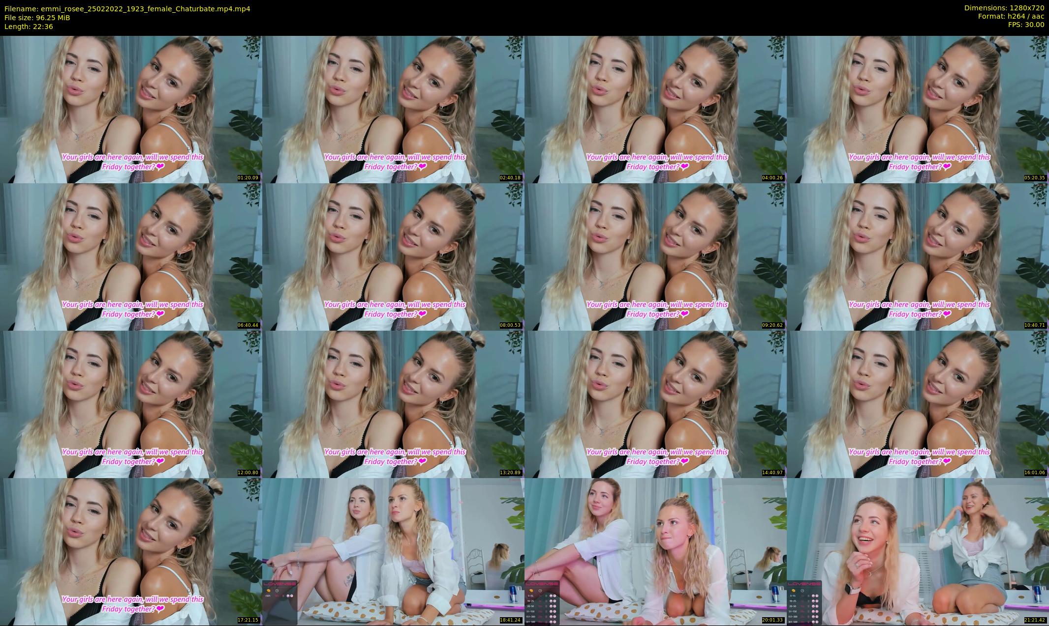 emmi_rosee — 23 minute Chaturbate female cam show recording, 720p, Feb 25, 2022