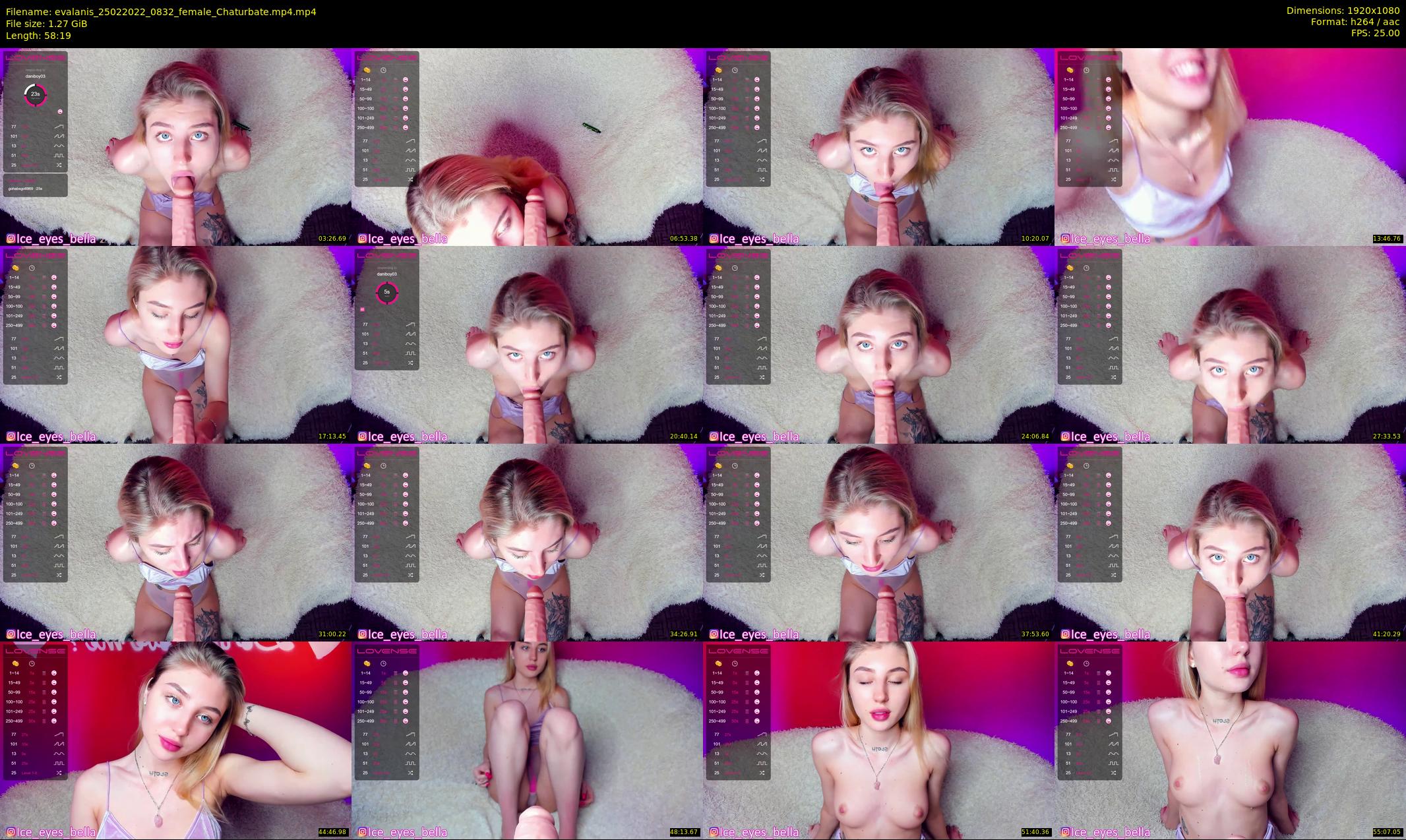 evalanis — 59 minute Chaturbate couple cam show recording, 1080p, Feb 25, 2022