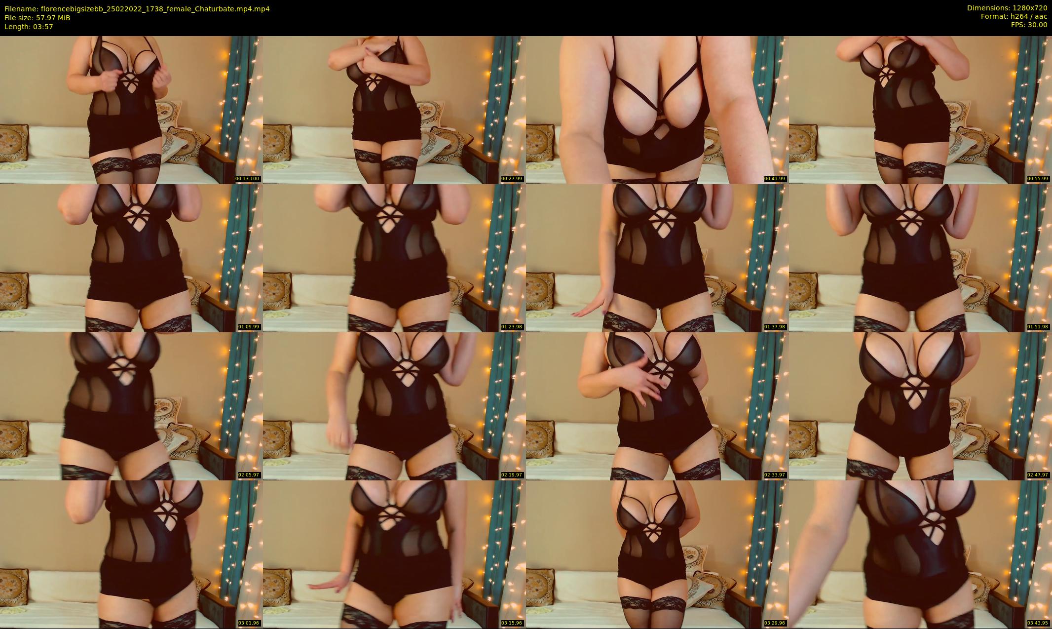 florencebigsizebb — 4 minute Chaturbate female cam show recording, 720p, Feb 25, 2022