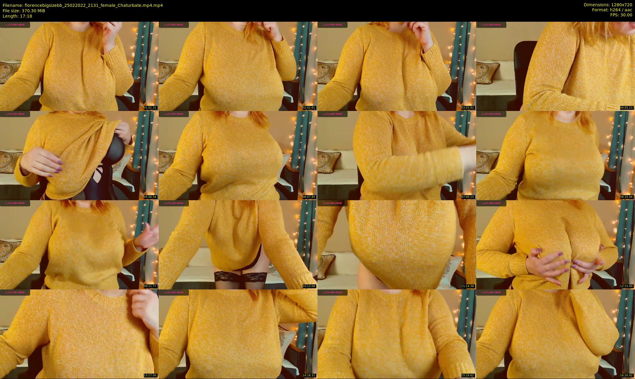 florencebigsizebb — 18 minute Chaturbate female cam show recording, 720p, Feb 25, 2022