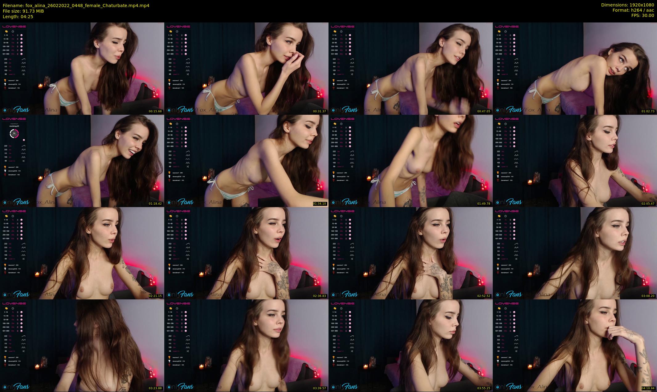 fox_alina — 5 minute Chaturbate female cam show recording, 1080p, Feb 26, 2022