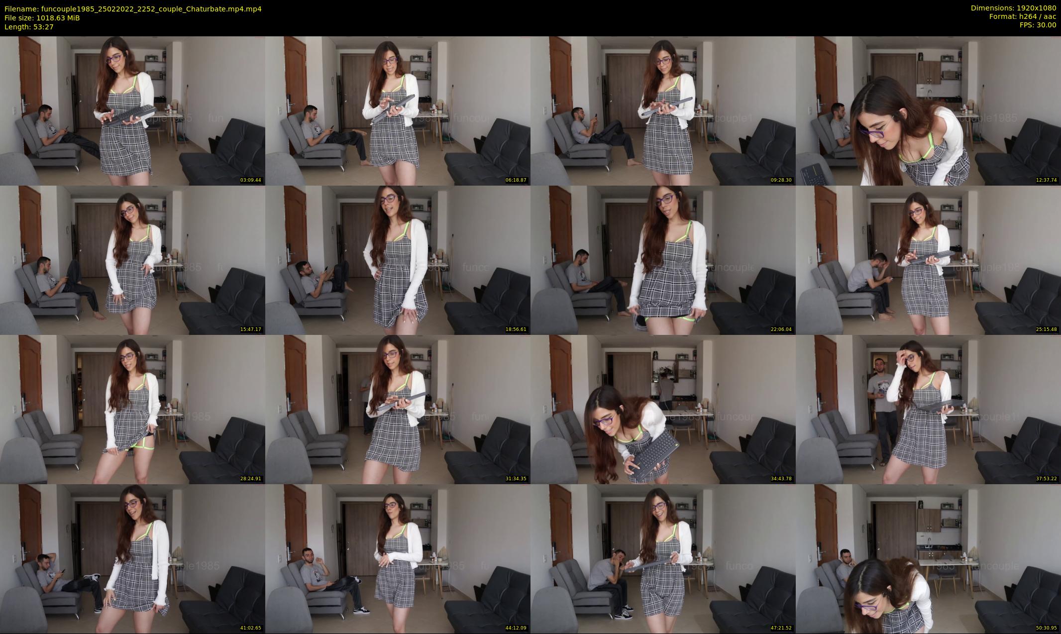 funcouple1985 — 54 minute Chaturbate couple cam show recording, 1080p, Feb 25, 2022
