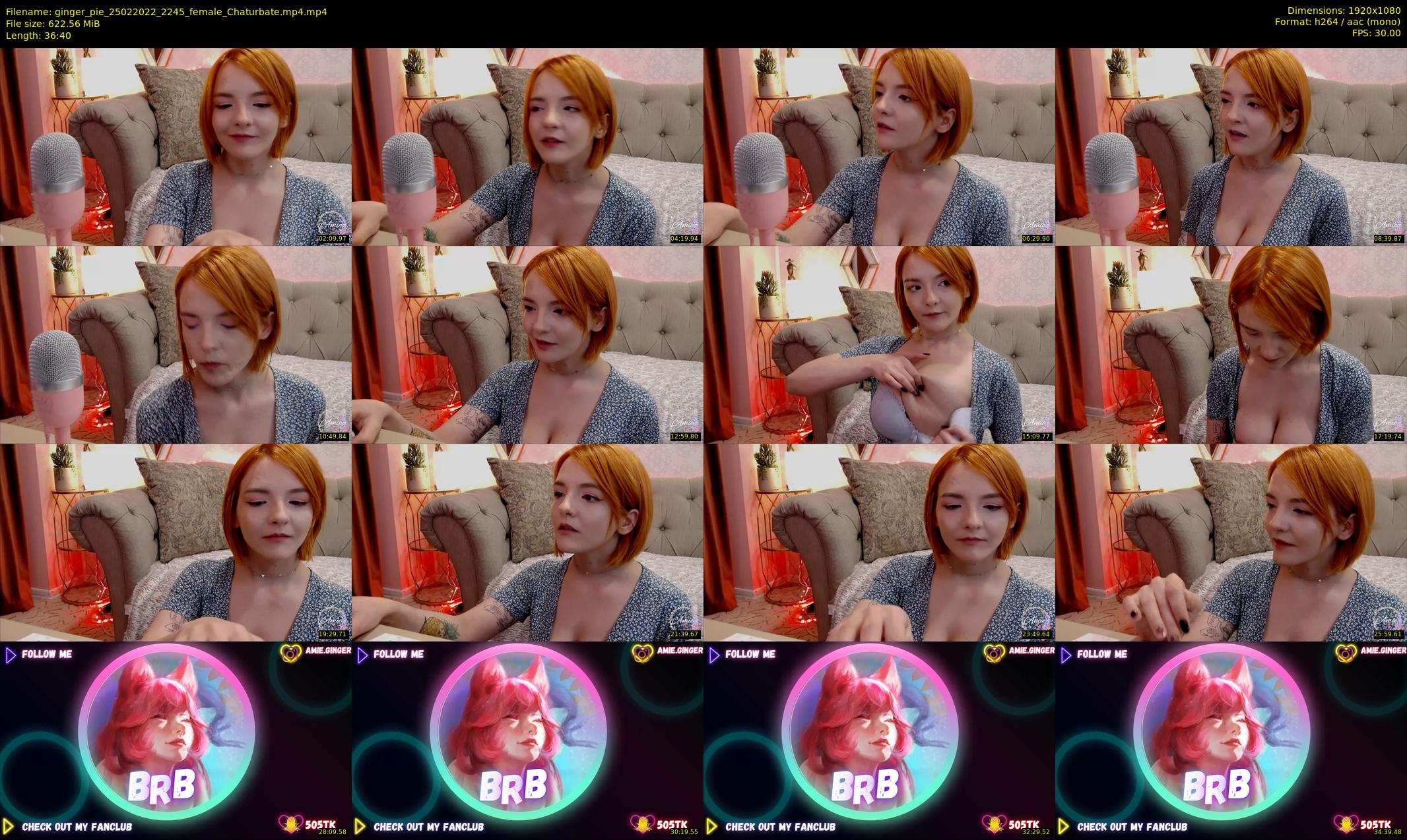 ginger_pie — 37 minute Chaturbate female cam show recording, 1080p, Feb 25, 2022