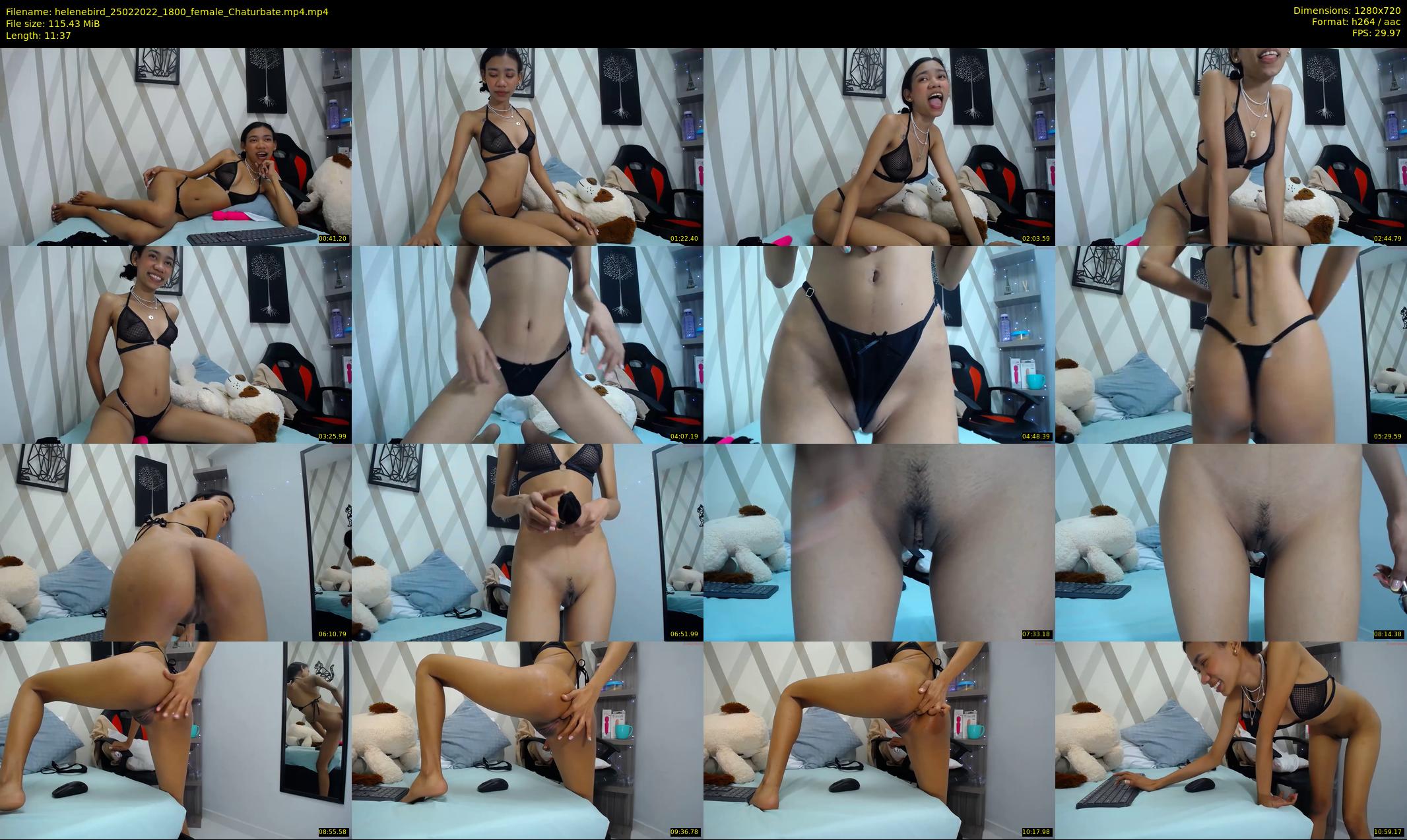 helenebird — 12 minute Chaturbate female cam show recording, 720p, Feb 25, 2022