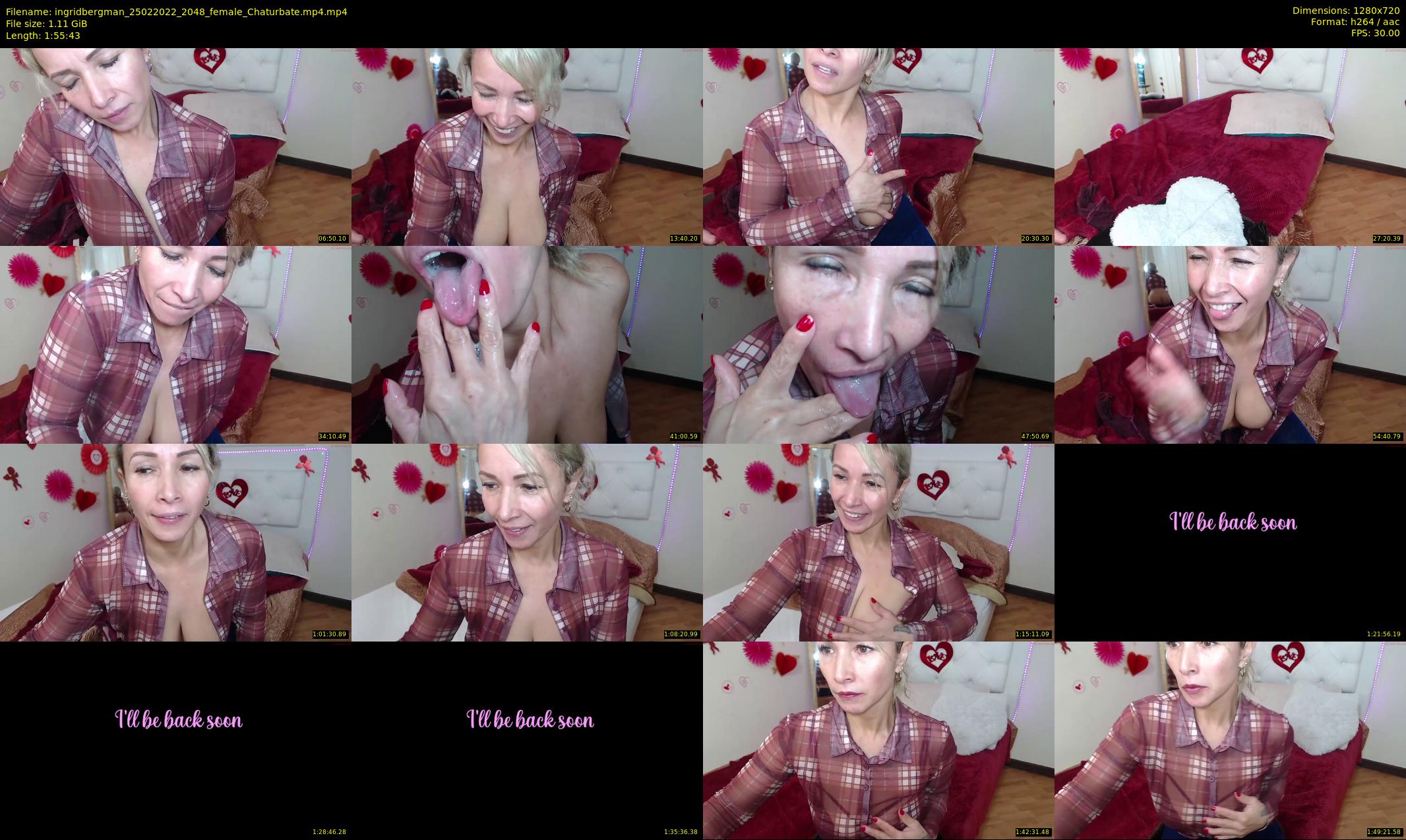 ingridbergman — 116 minute Chaturbate female cam show recording, 720p, Feb 25, 2022