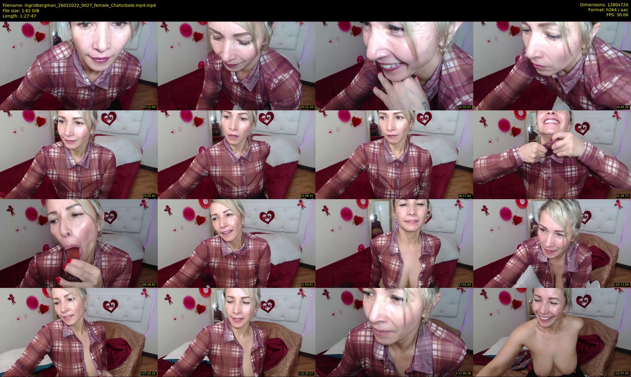 ingridbergman — 88 minute Chaturbate female cam show recording, 720p, Feb 26, 2022