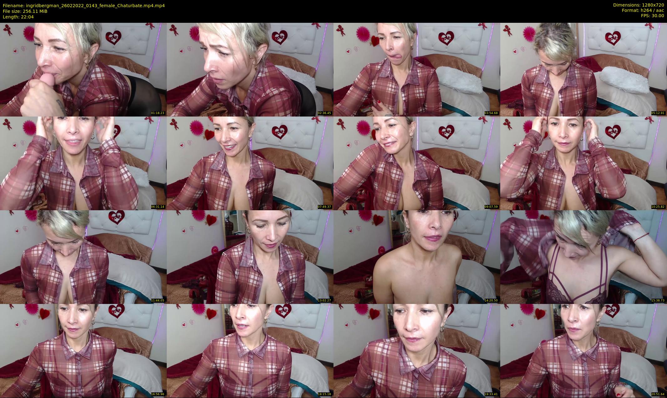 ingridbergman — 23 minute Chaturbate female cam show recording, 720p, Feb 26, 2022