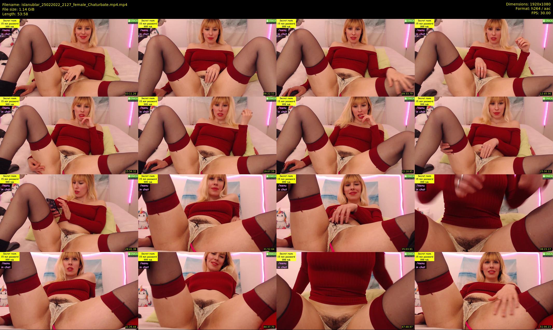islanublar — 54 minute Chaturbate female cam show recording, 1080p, Feb 25, 2022