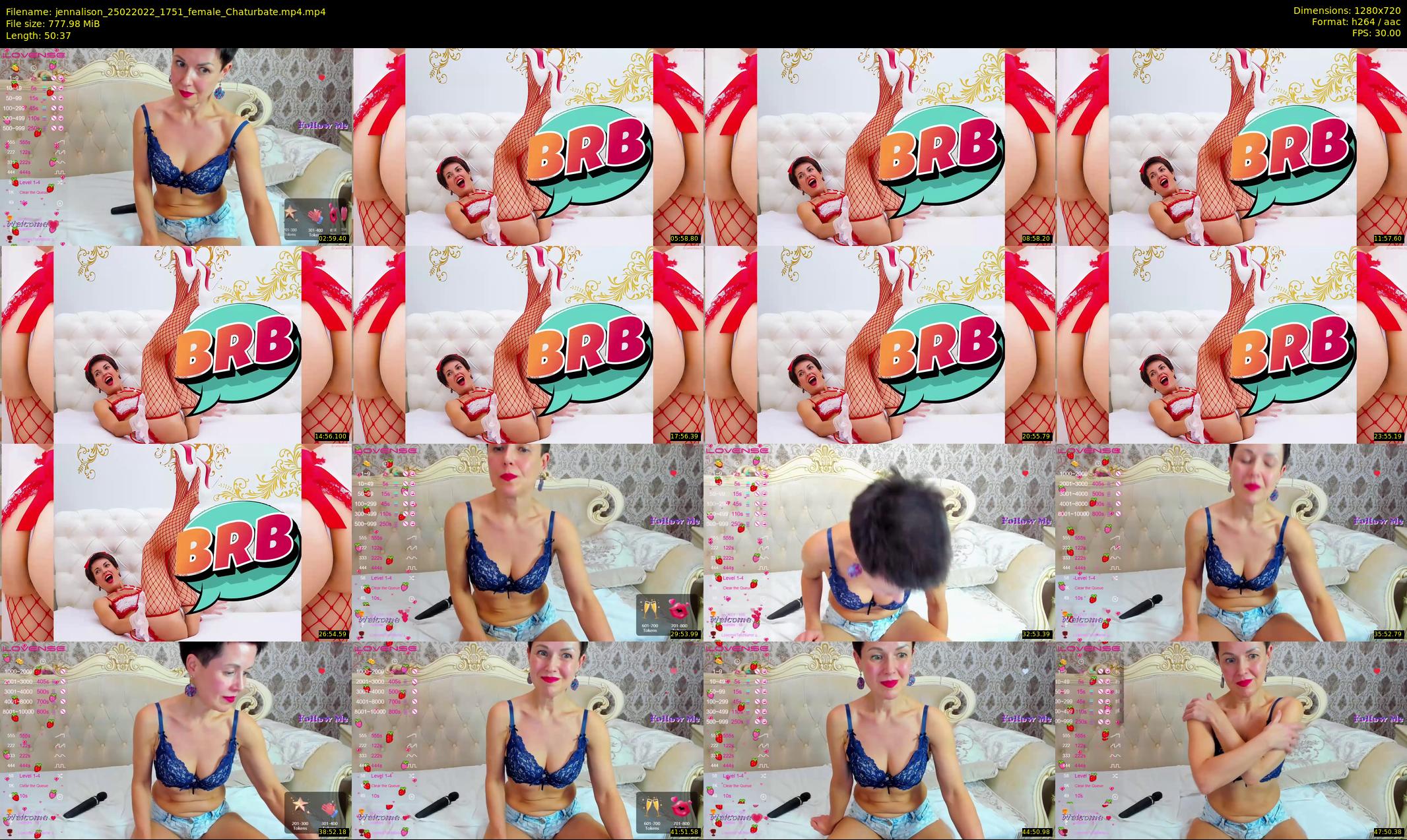 jennalison — 51 minute Chaturbate female cam show recording, 720p, Feb 25, 2022
