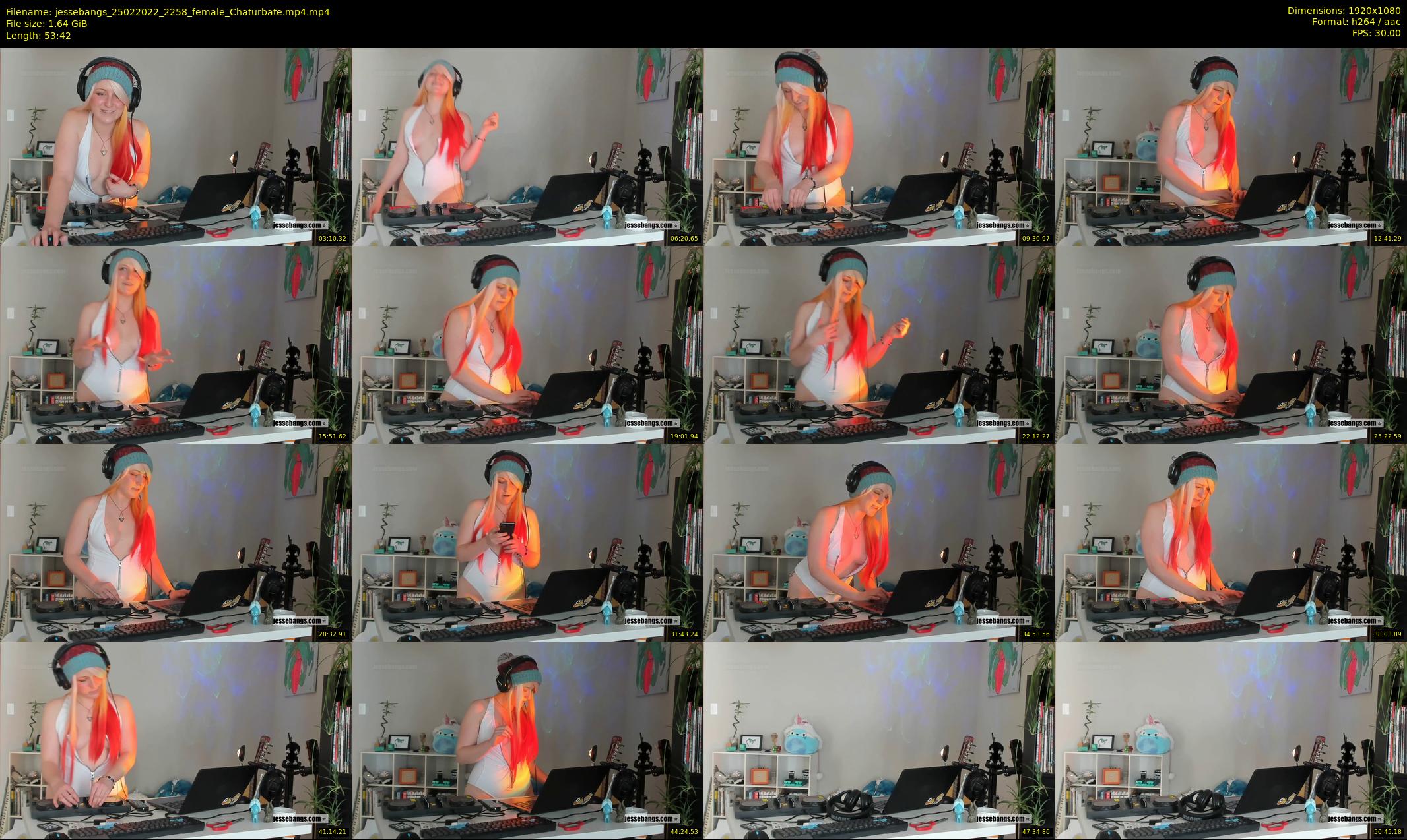 jessebangs — 54 minute Chaturbate female cam show recording, 1080p, Feb 25, 2022