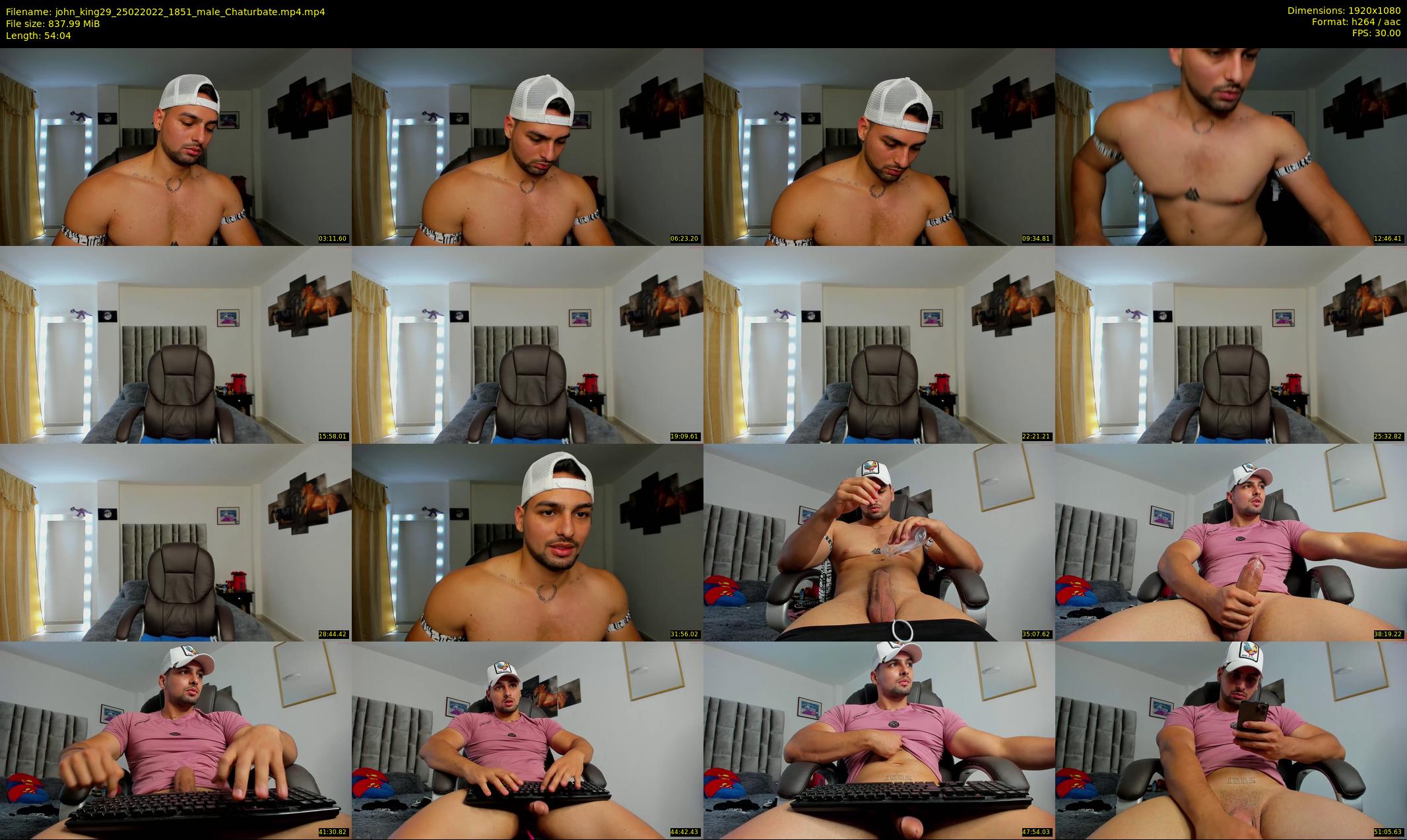 john_king29 — 55 minute Chaturbate male cam show recording, 1080p, Feb 25, 2022