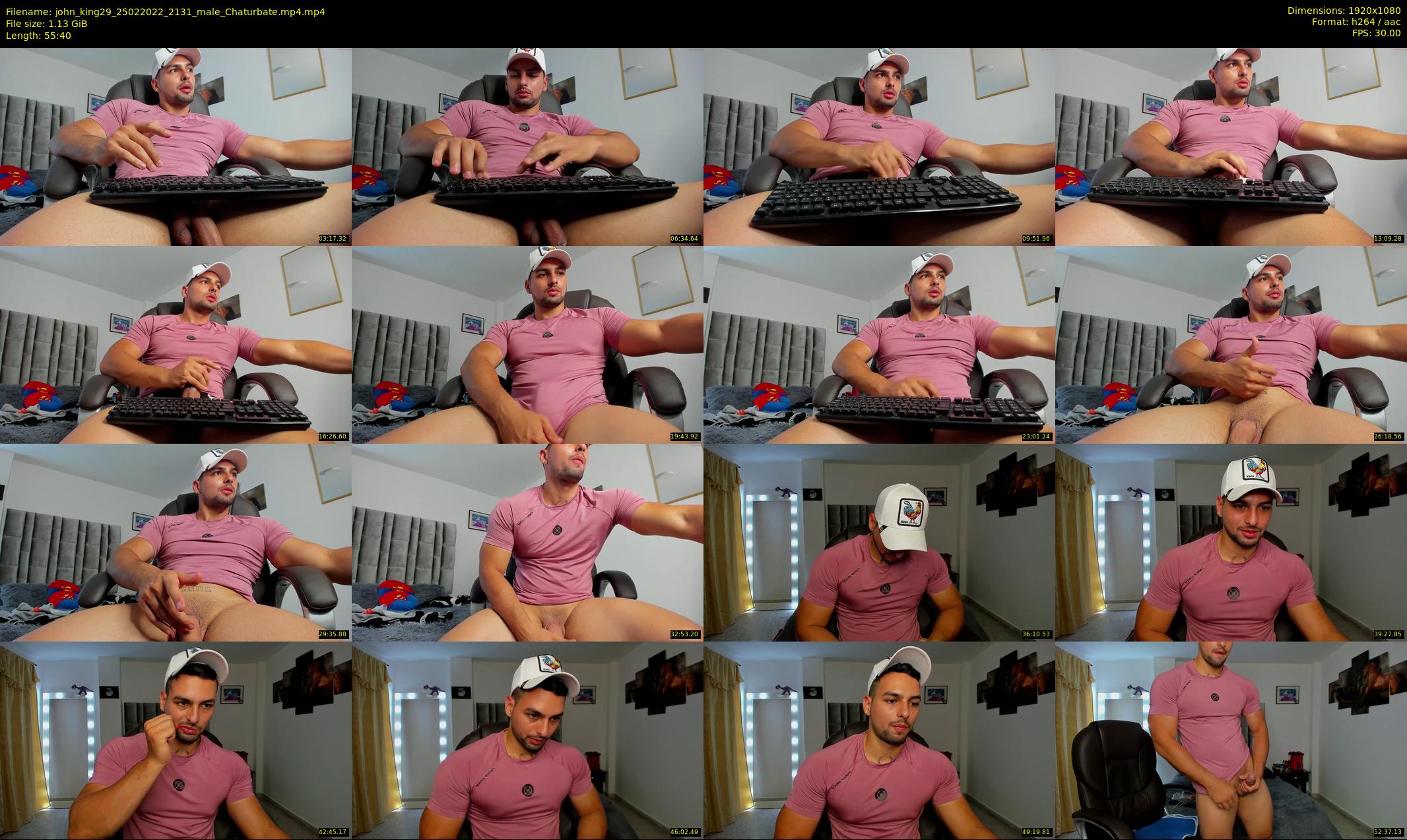 john_king29 — 56 minute Chaturbate male cam show recording, 1080p, Feb 25, 2022