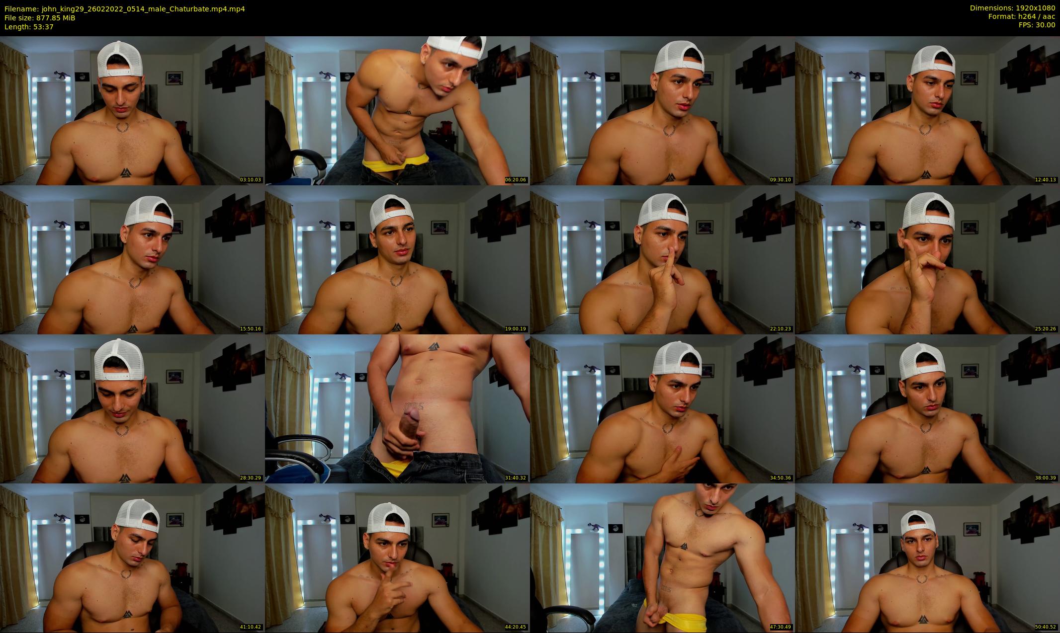 john_king29 — 54 minute Chaturbate male cam show recording, 1080p, Feb 26, 2022