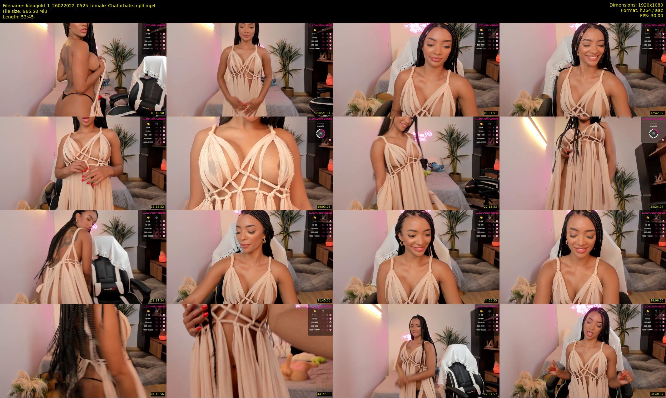 kleogold_1 — 54 minute Chaturbate female cam show recording, 1080p, Feb 26, 2022