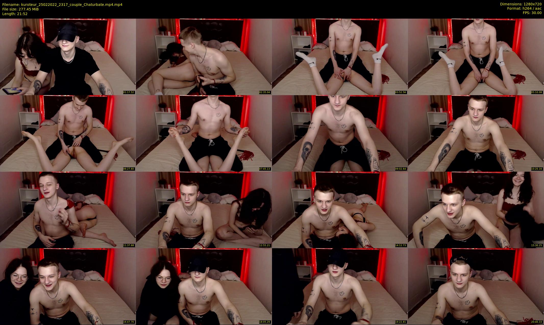 kuroteur — 22 minute Chaturbate couple cam show recording, 720p, Feb 25, 2022
