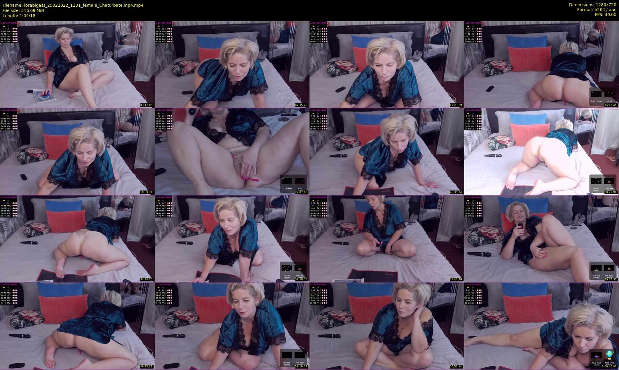 lorabigass — 65 minute Chaturbate female cam show recording, 720p, Feb 25, 2022