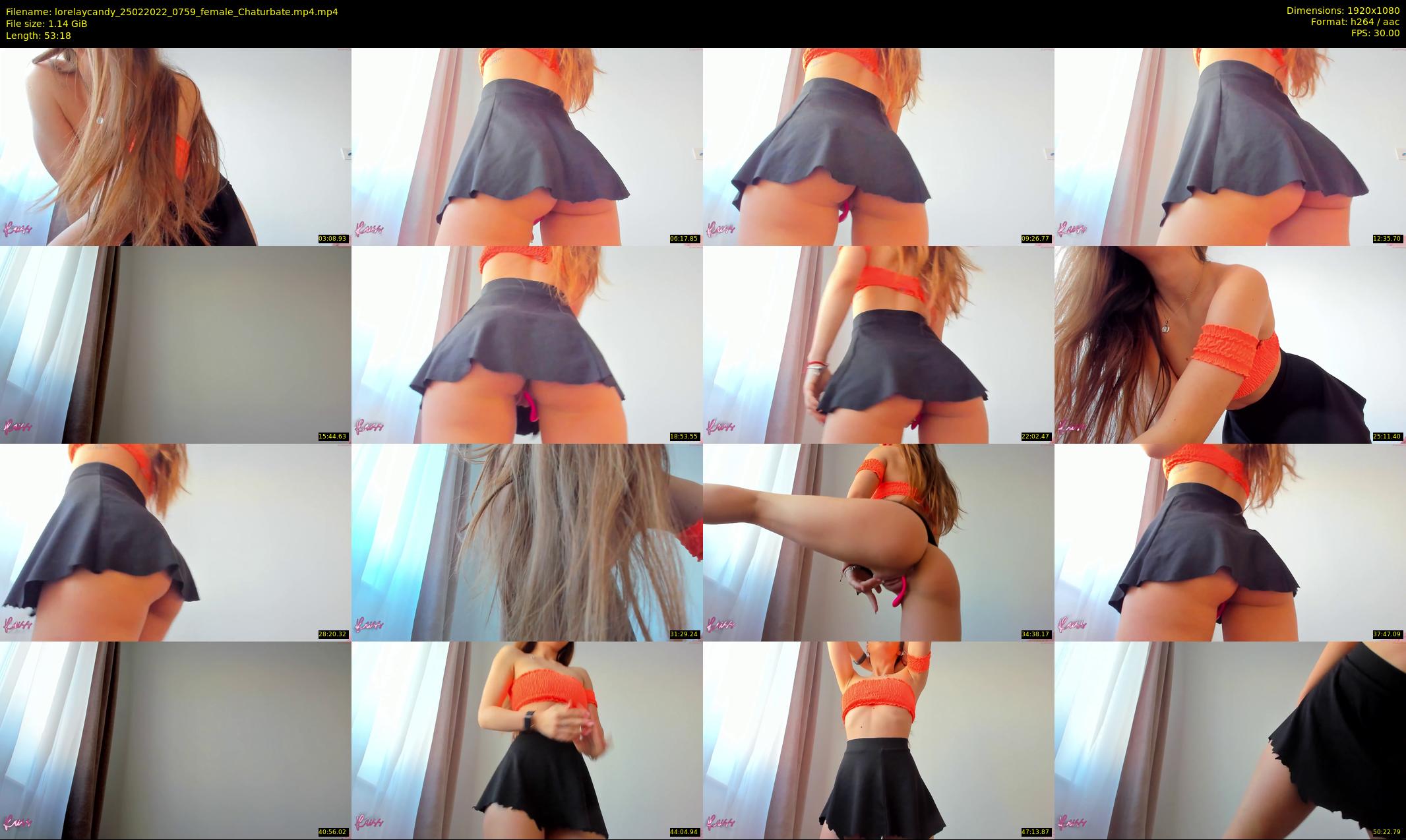 lorelaycandy — 54 minute Chaturbate female cam show recording, 1080p, Feb 25, 2022