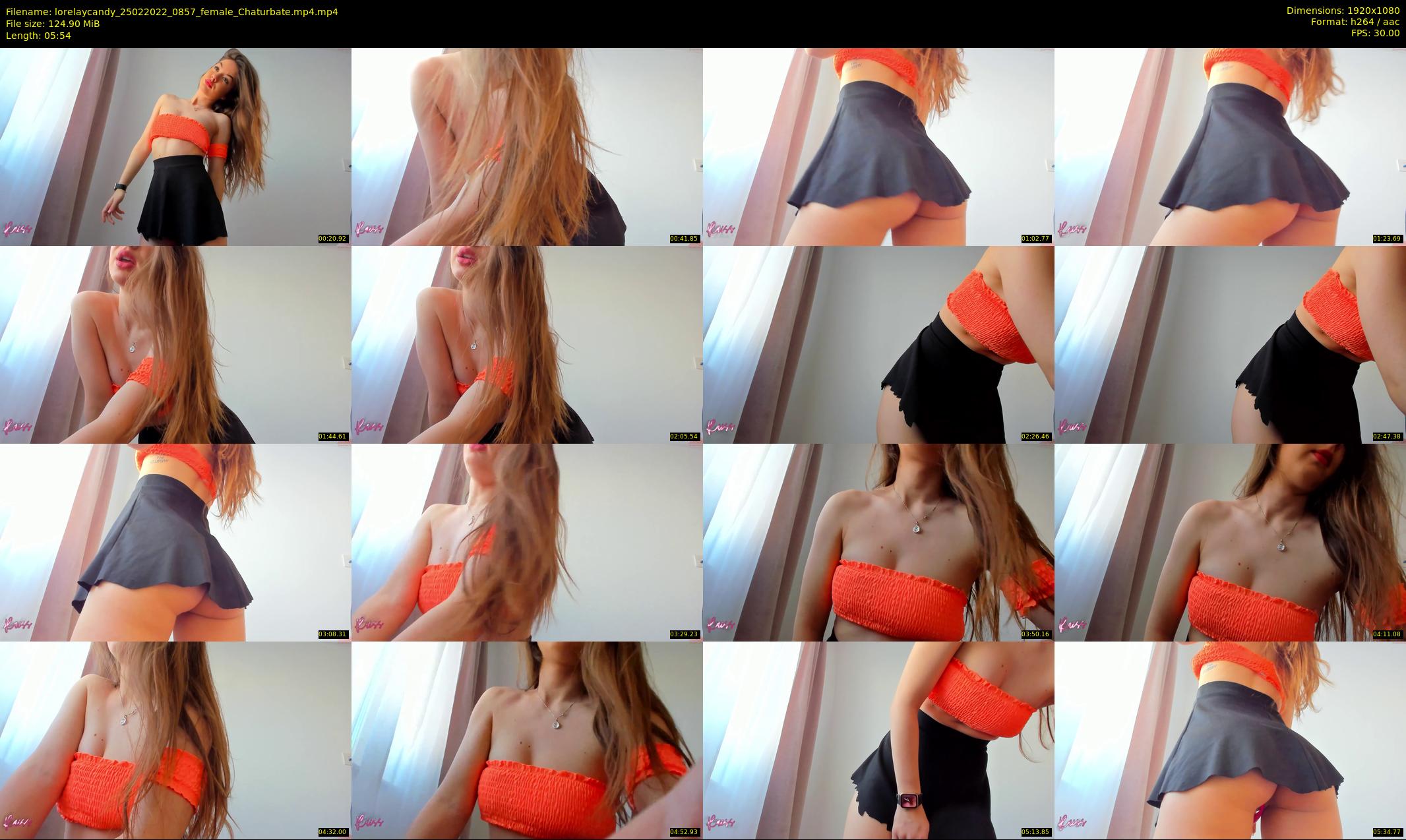 lorelaycandy — 6 minute Chaturbate female cam show recording, 1080p, Feb 25, 2022