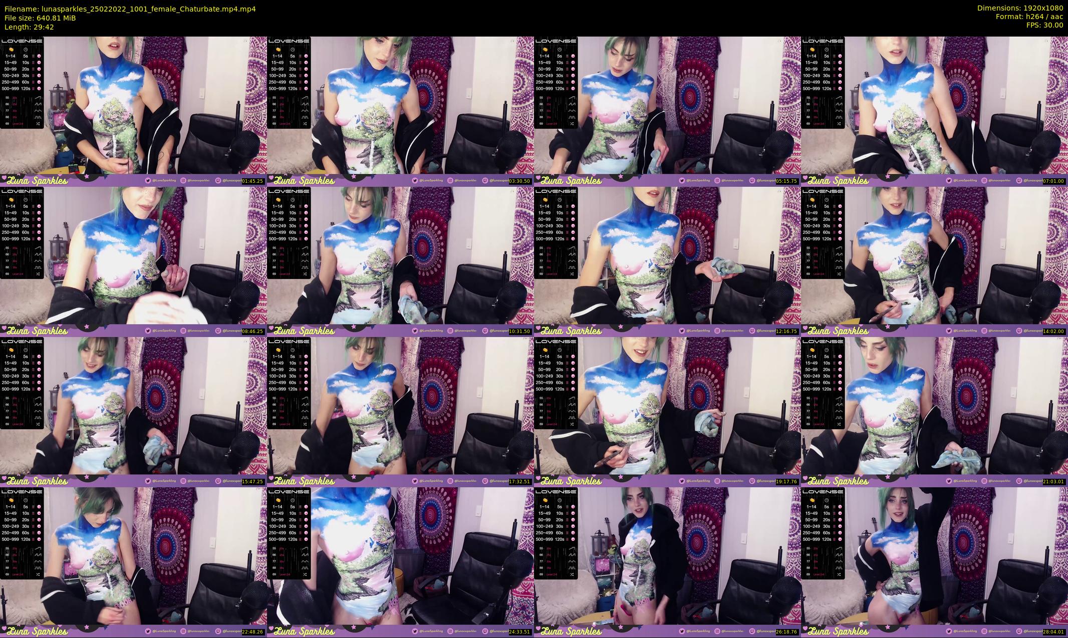 lunasparkles — 30 minute Chaturbate female cam show recording, 1080p, Feb 25, 2022