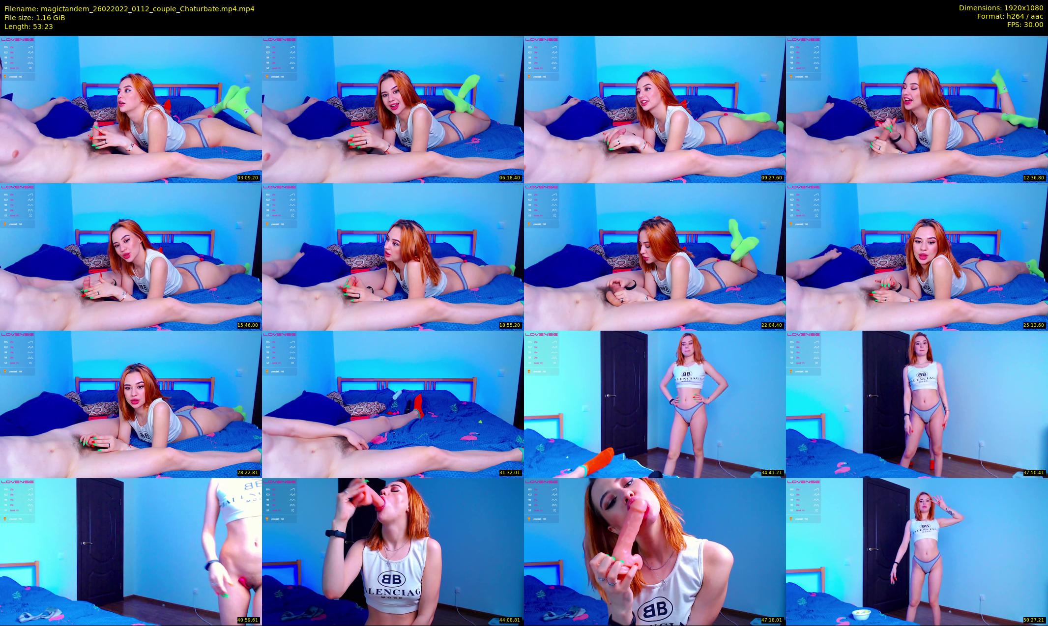 magictandem — 54 minute Chaturbate couple cam show recording, 1080p, Feb 26, 2022