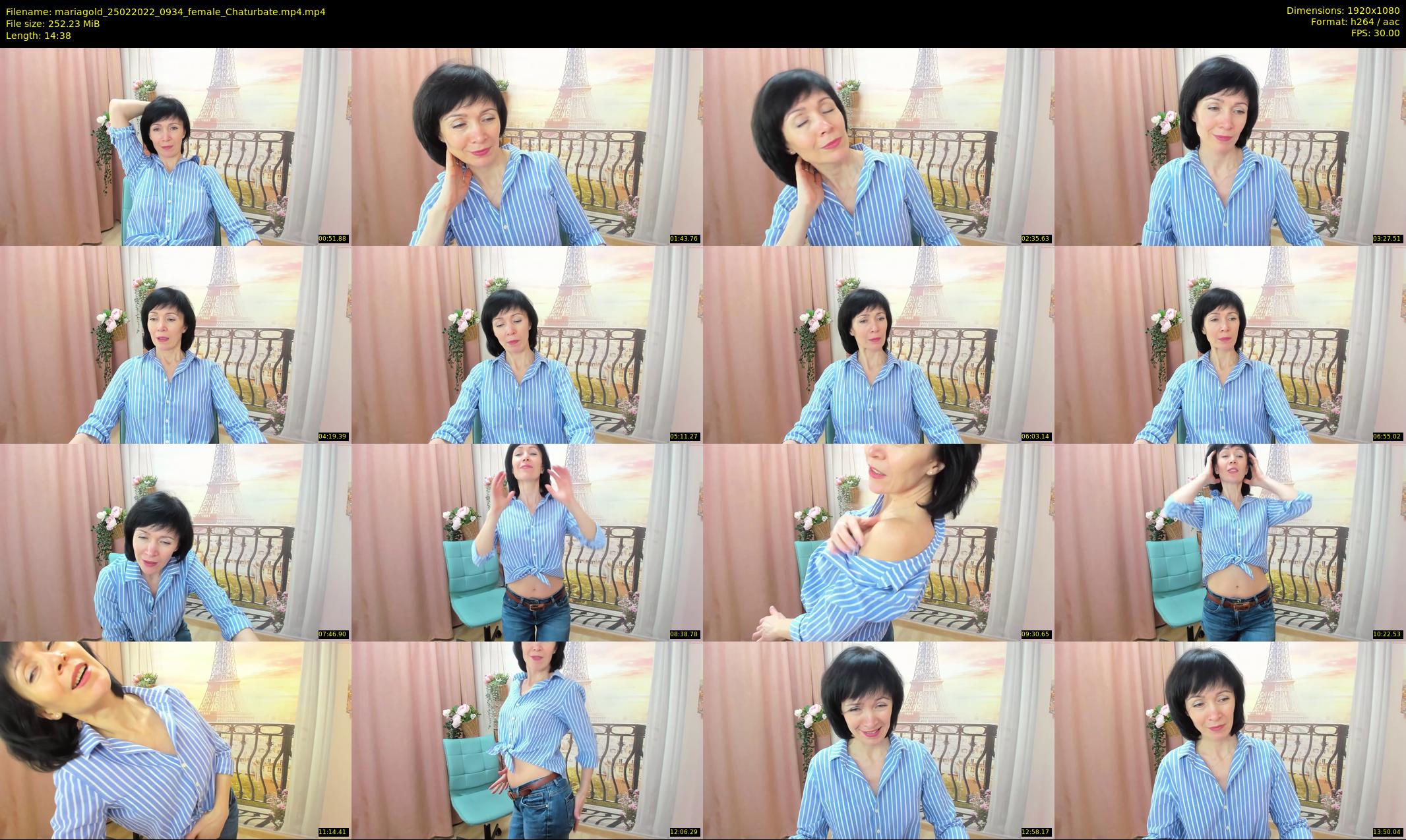 mariagold — 15 minute Chaturbate female cam show recording, 1080p, Feb 25, 2022