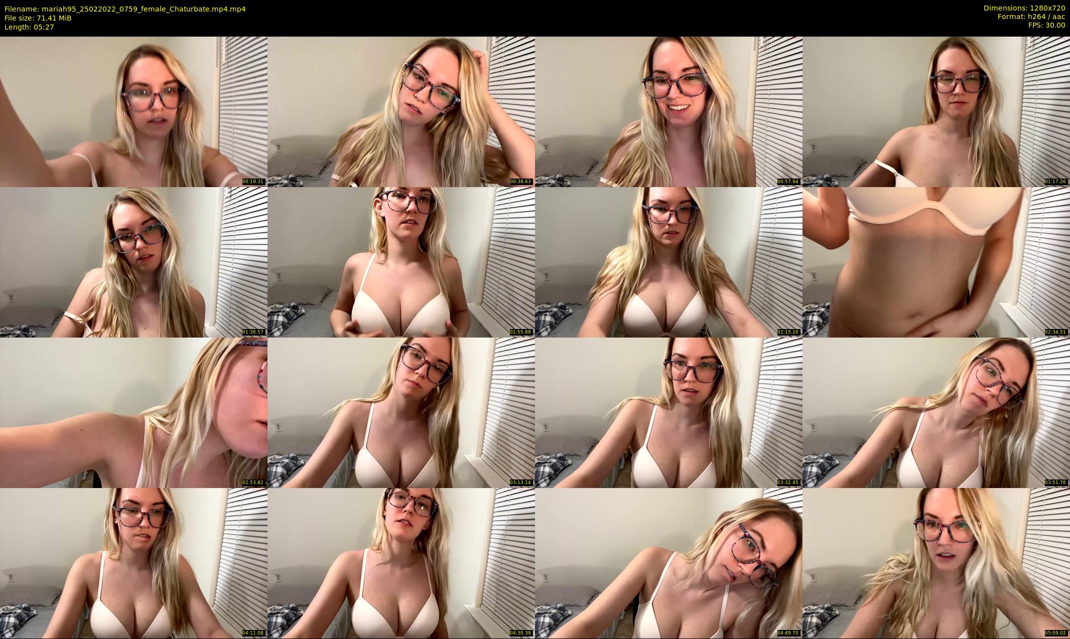 mariah95 — 6 minute Chaturbate female cam show recording, 720p, Feb 25, 2022