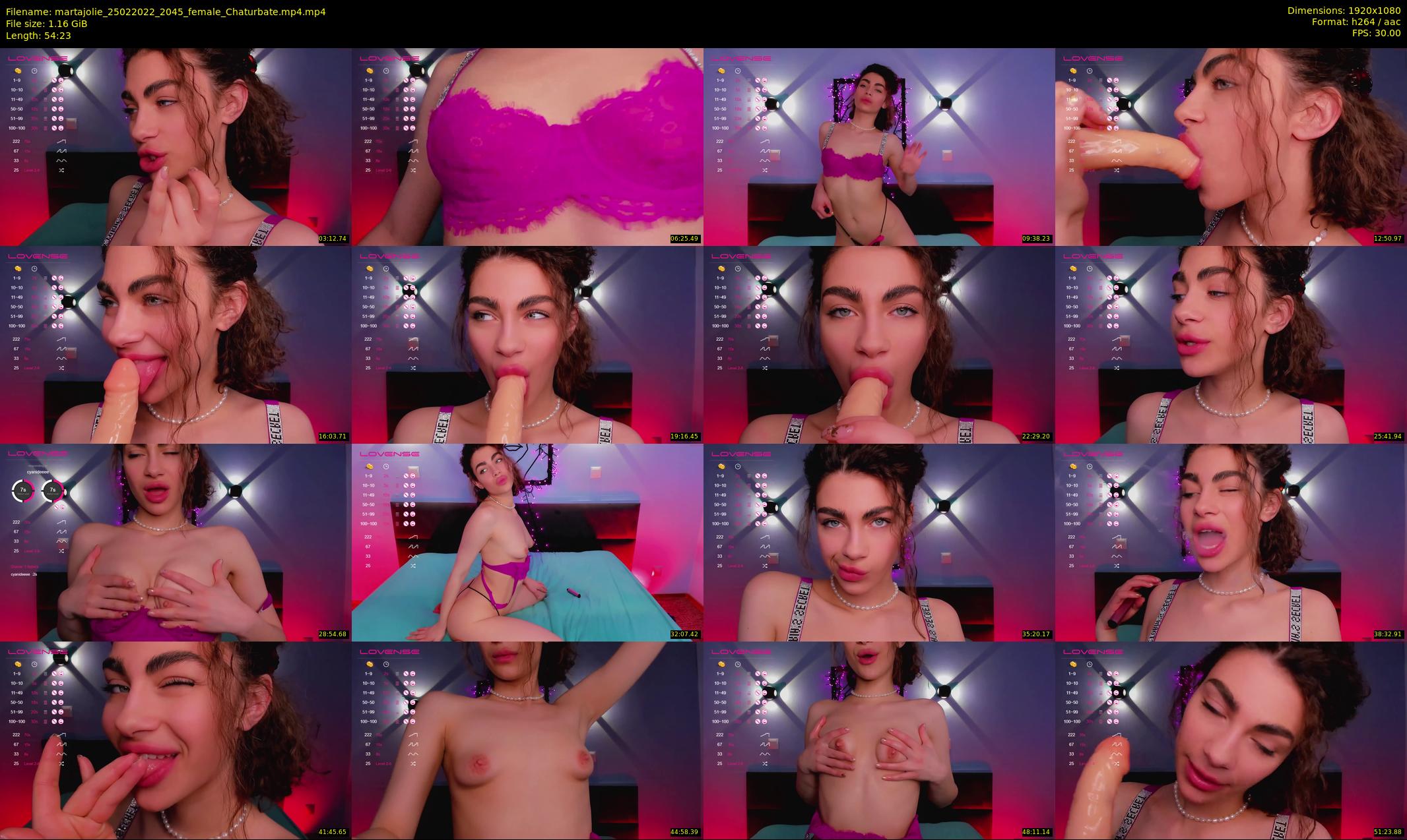martajolie — 55 minute Chaturbate female cam show recording, 1080p, Feb 25, 2022