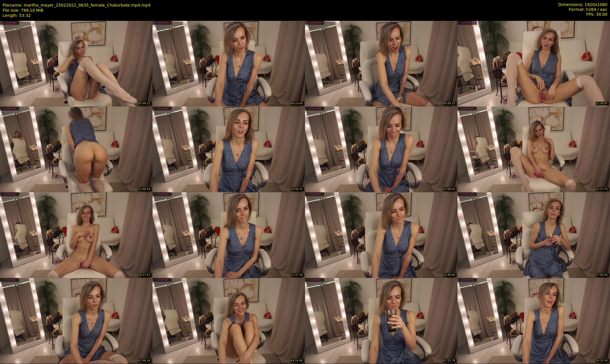 martha_mayer — 54 minute Chaturbate female cam show recording, 1080p, Feb 25, 2022