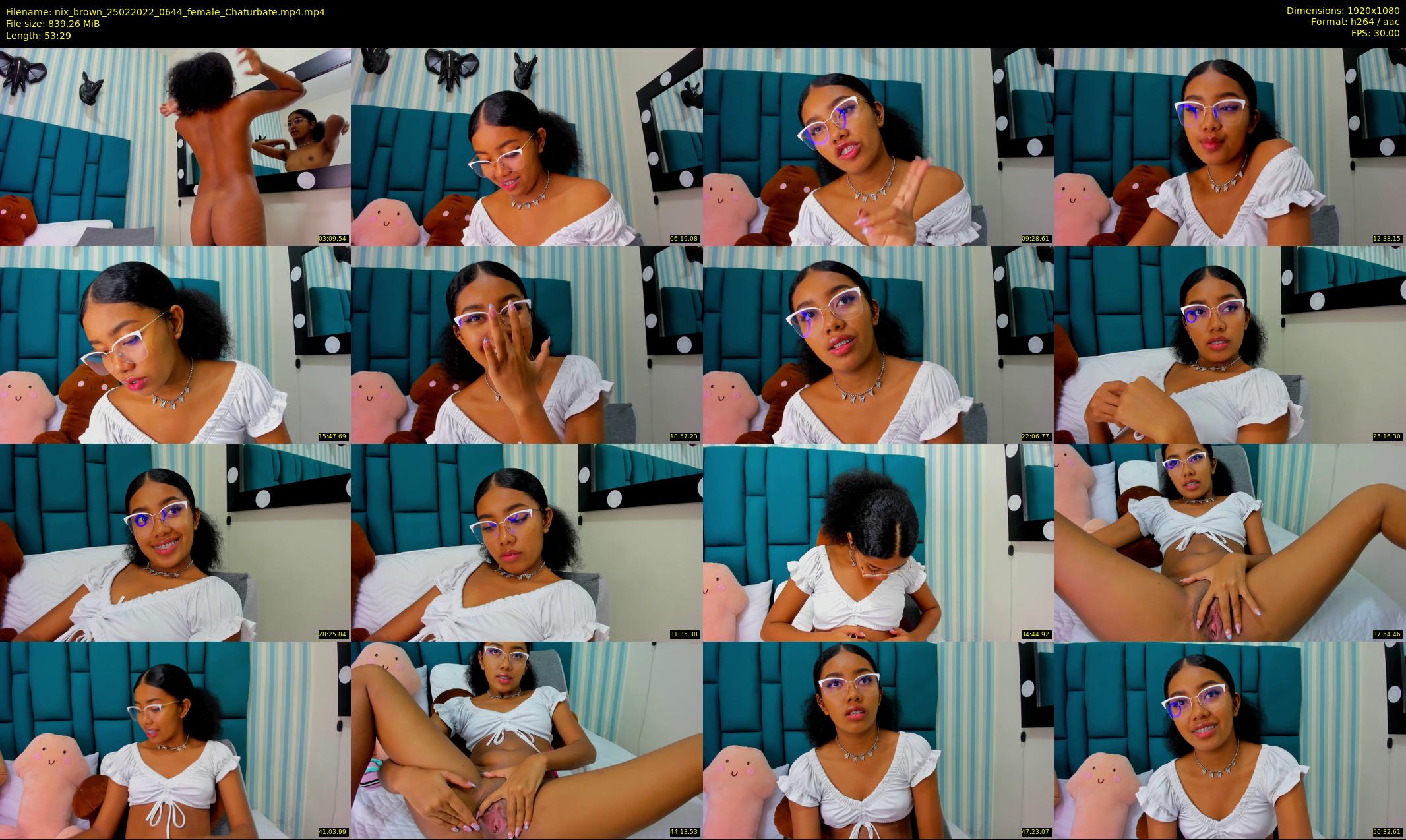 nix_brown — 54 minute Chaturbate female cam show recording, 1080p, Feb 25, 2022