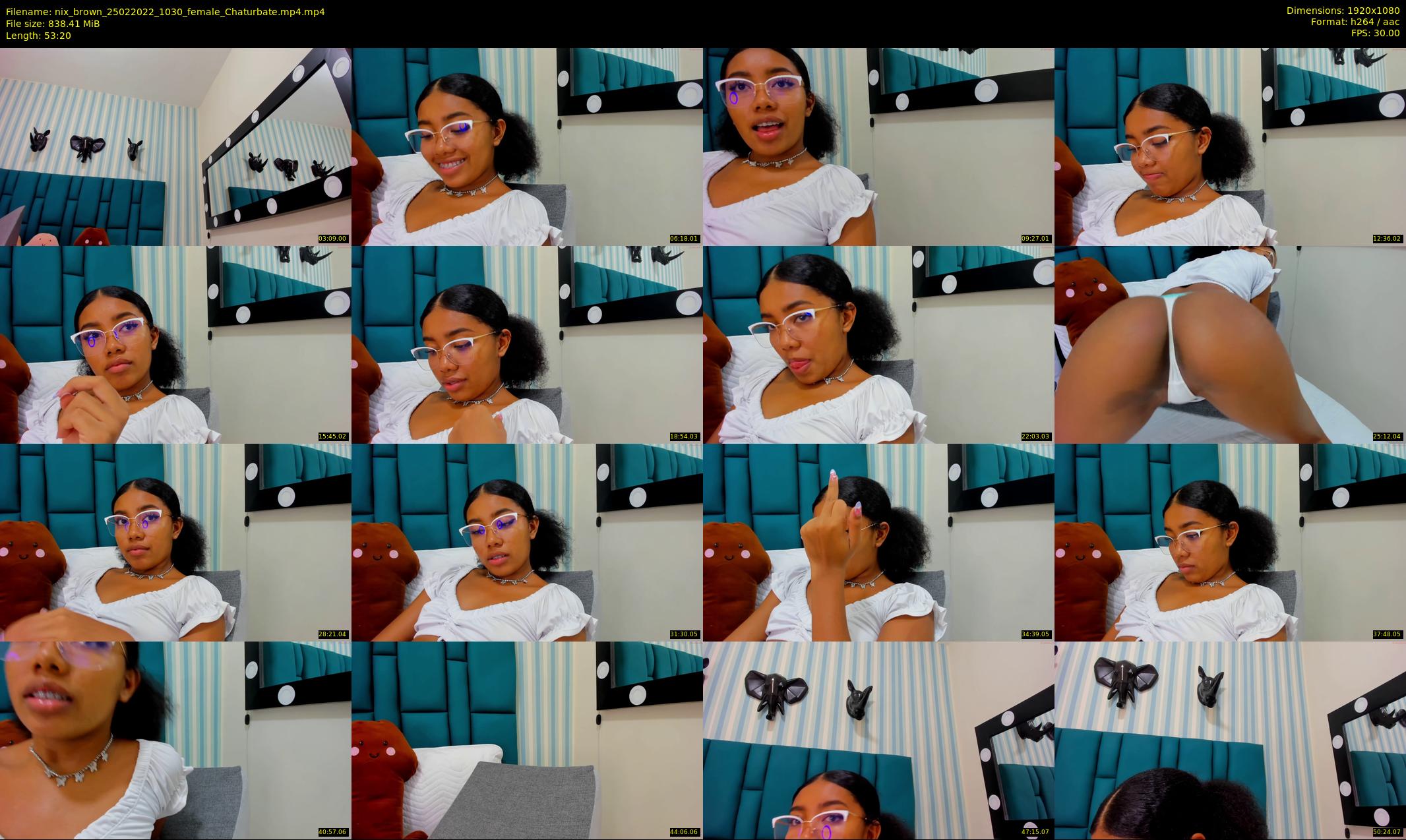 nix_brown — 54 minute Chaturbate female cam show recording, 1080p, Feb 25, 2022