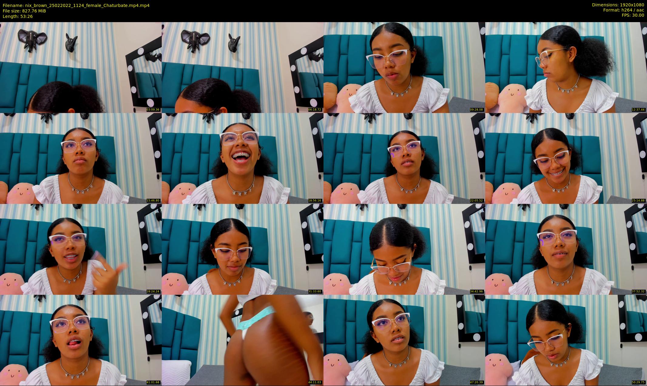 nix_brown — 54 minute Chaturbate female cam show recording, 1080p, Feb 25, 2022