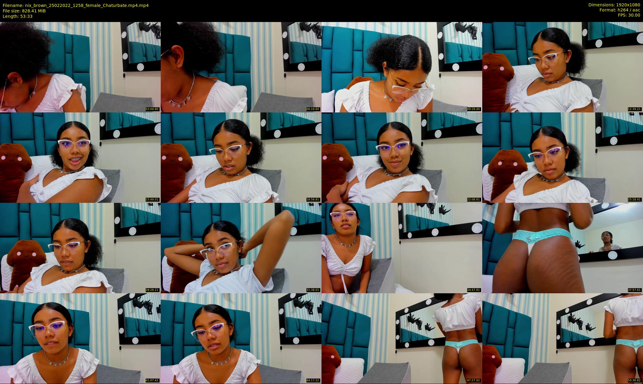 nix_brown — 54 minute Chaturbate female cam show recording, 1080p, Feb 25, 2022