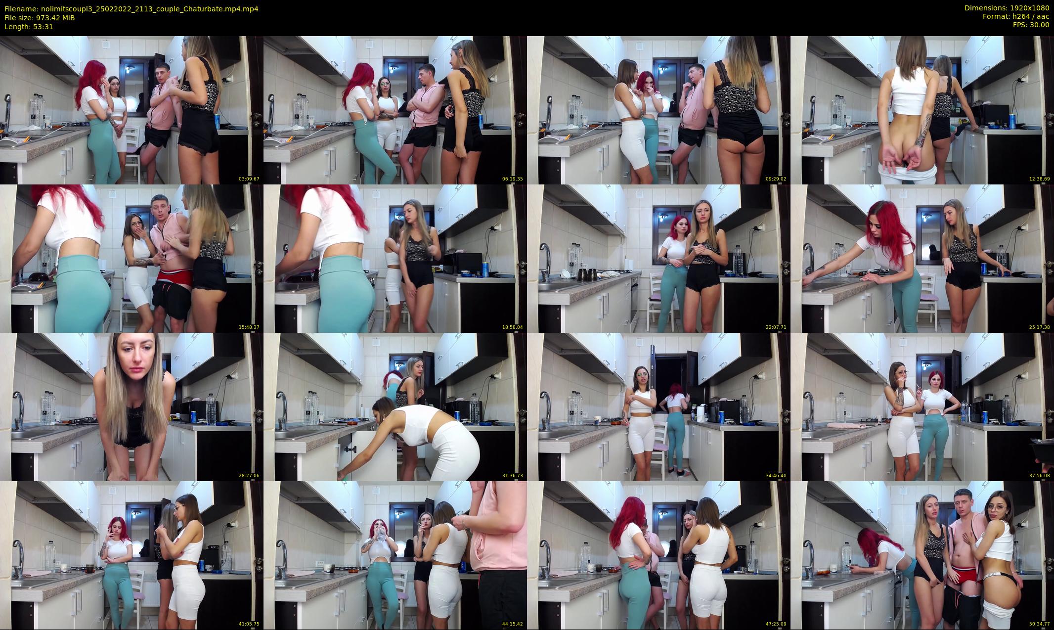 nolimitscoupl3 — 54 minute Chaturbate couple cam show recording, 1080p, Feb 25, 2022