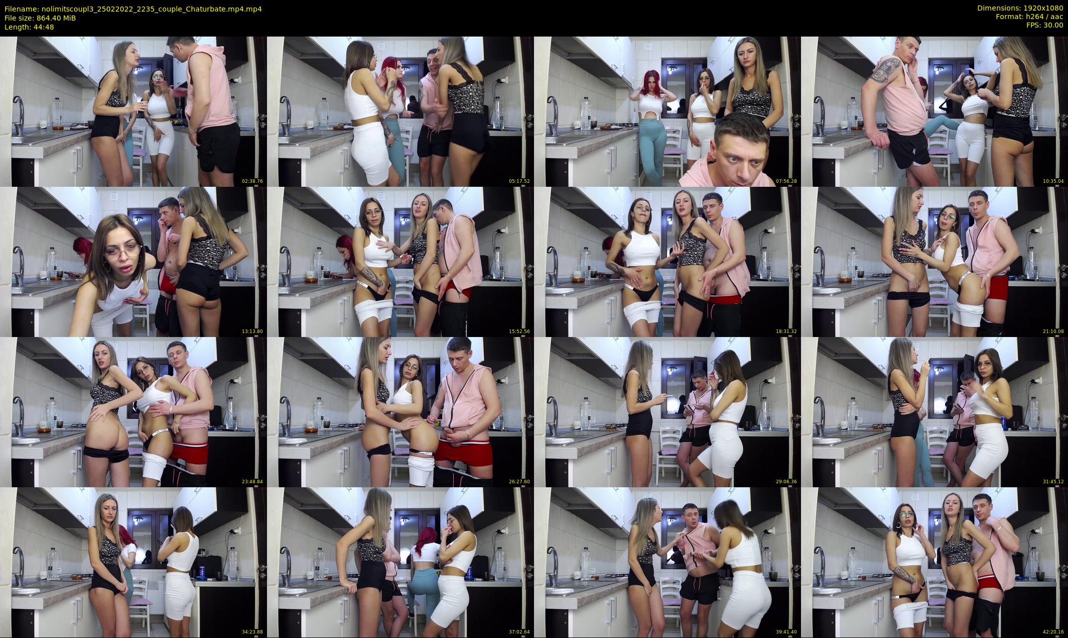 nolimitscoupl3 — 45 minute Chaturbate couple cam show recording, 1080p, Feb 25, 2022