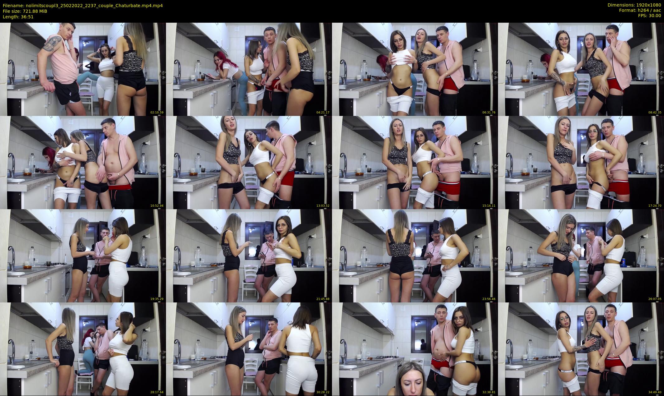 nolimitscoupl3 — 37 minute Chaturbate couple cam show recording, 1080p, Feb 25, 2022