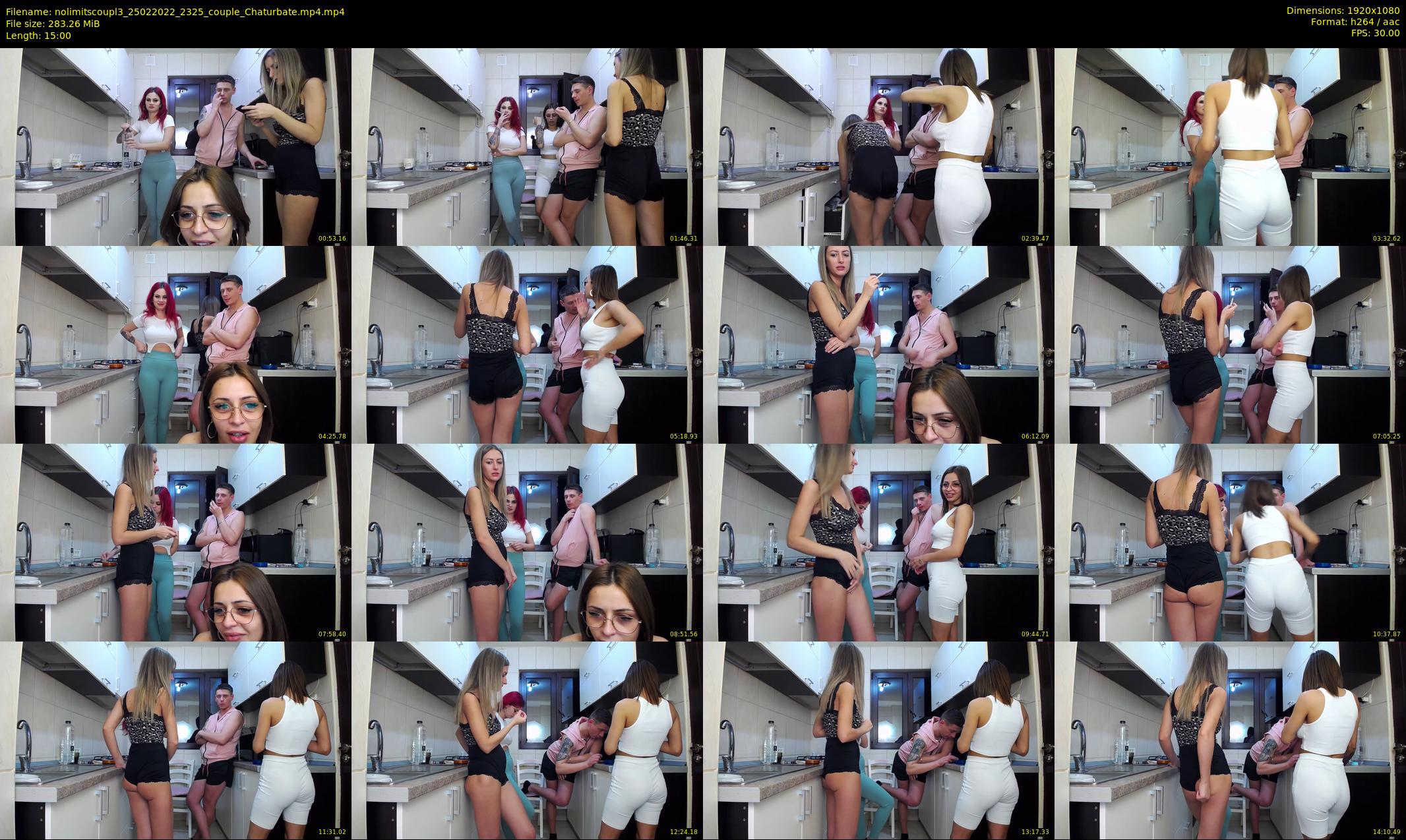 nolimitscoupl3 — 15 minute Chaturbate couple cam show recording, 1080p, Feb 25, 2022